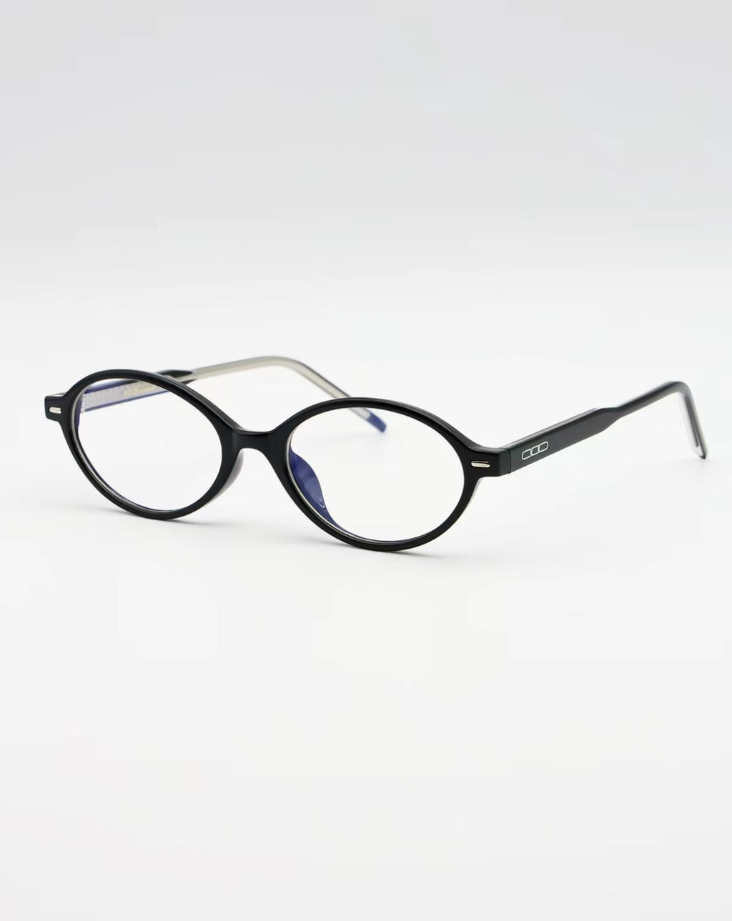 Unisex Acetate Oval 51mm Full-Rim Glasses