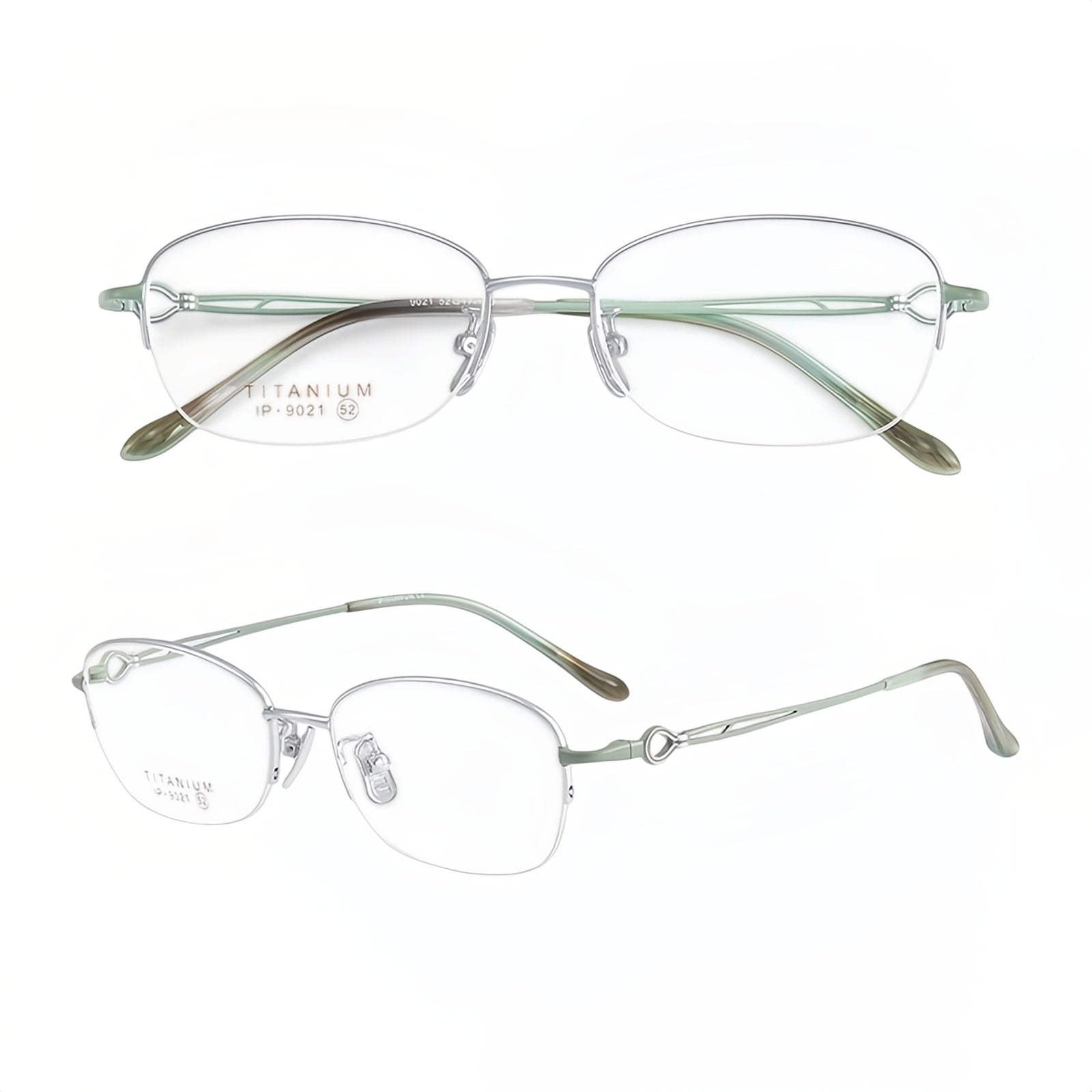 Vintage Minimalist Timeless Semi-Rimmed Eyeglasses