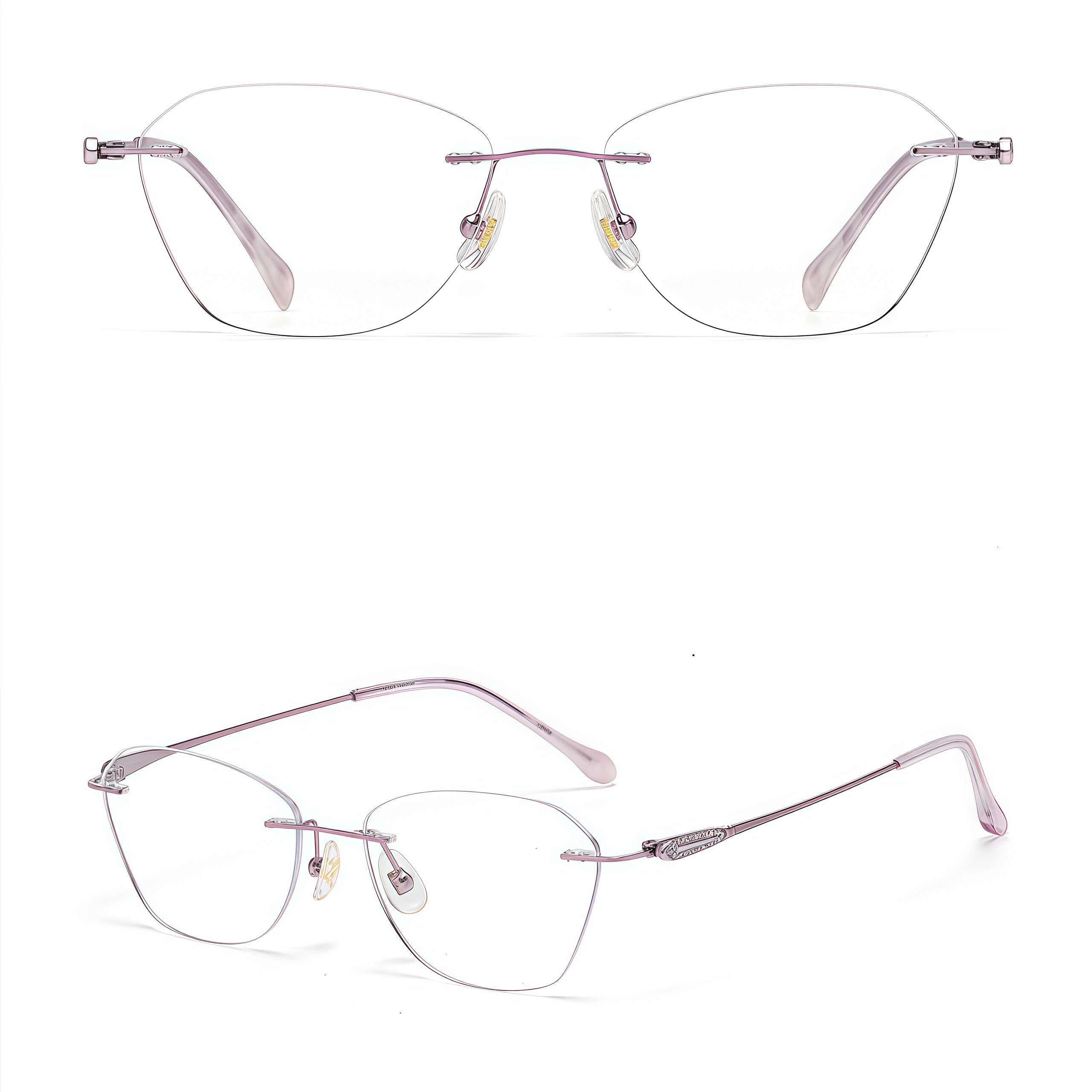 Refined Elegant Rimless Glasses