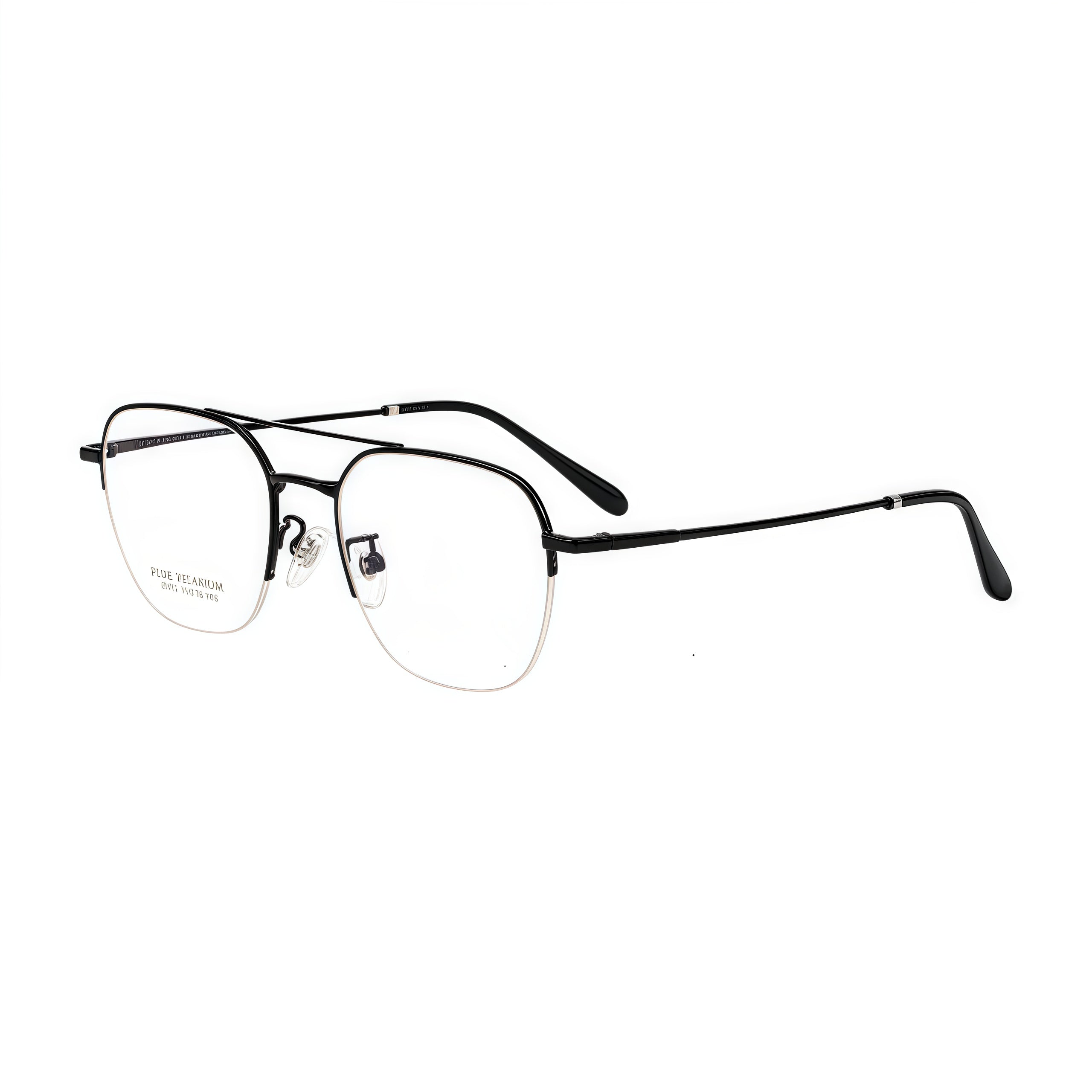 Vintage Fashion Forward Semi-Rimmed Glasses