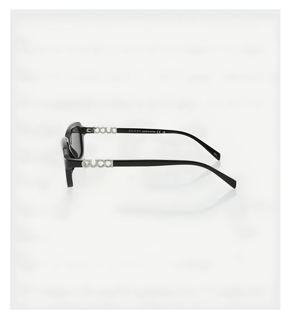 Gray side product view of Gucci Luxury Women’s Trendy Comfortable Versatile Sunglasses