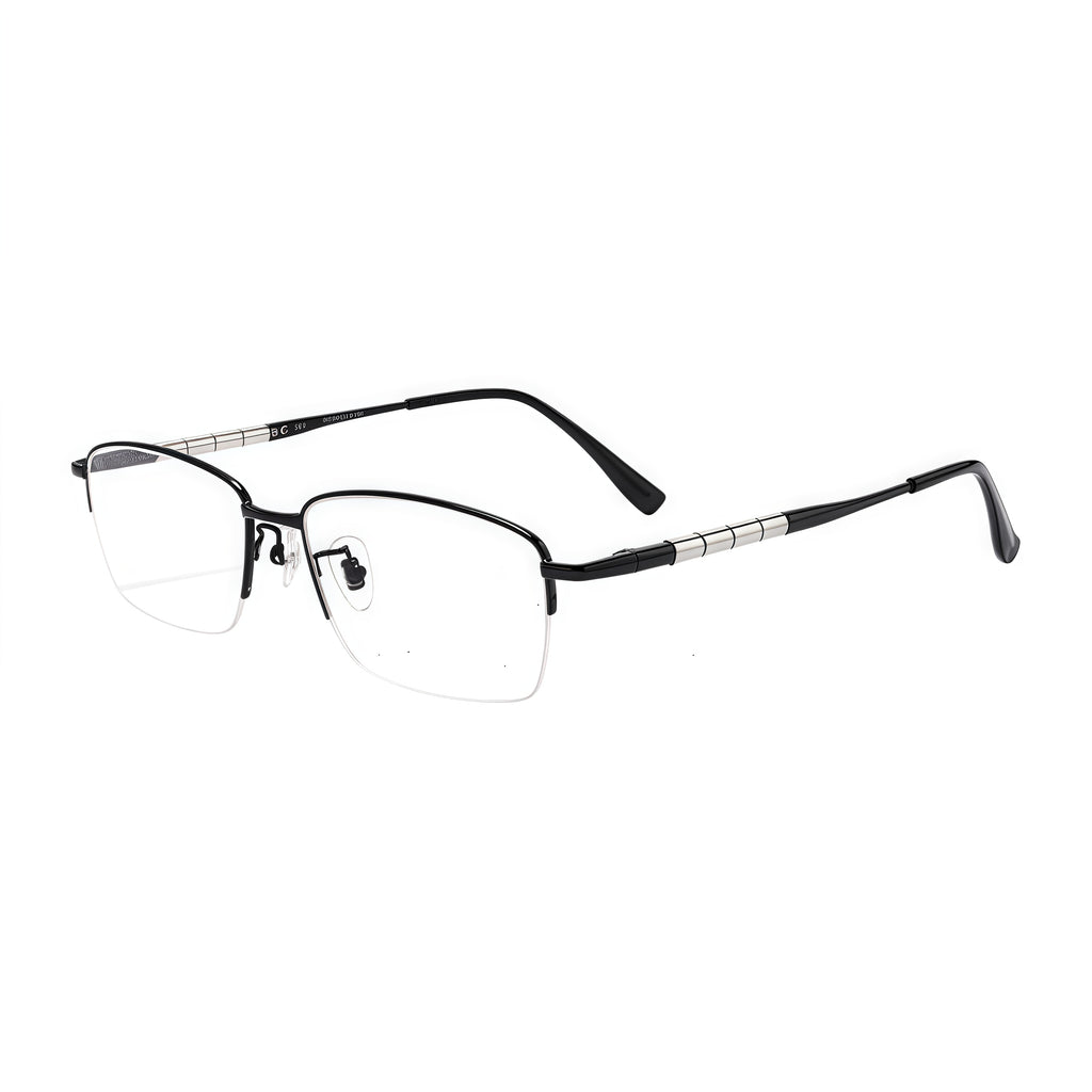 Professional Casual Comfort Semi-Rimmed Eyeglasses