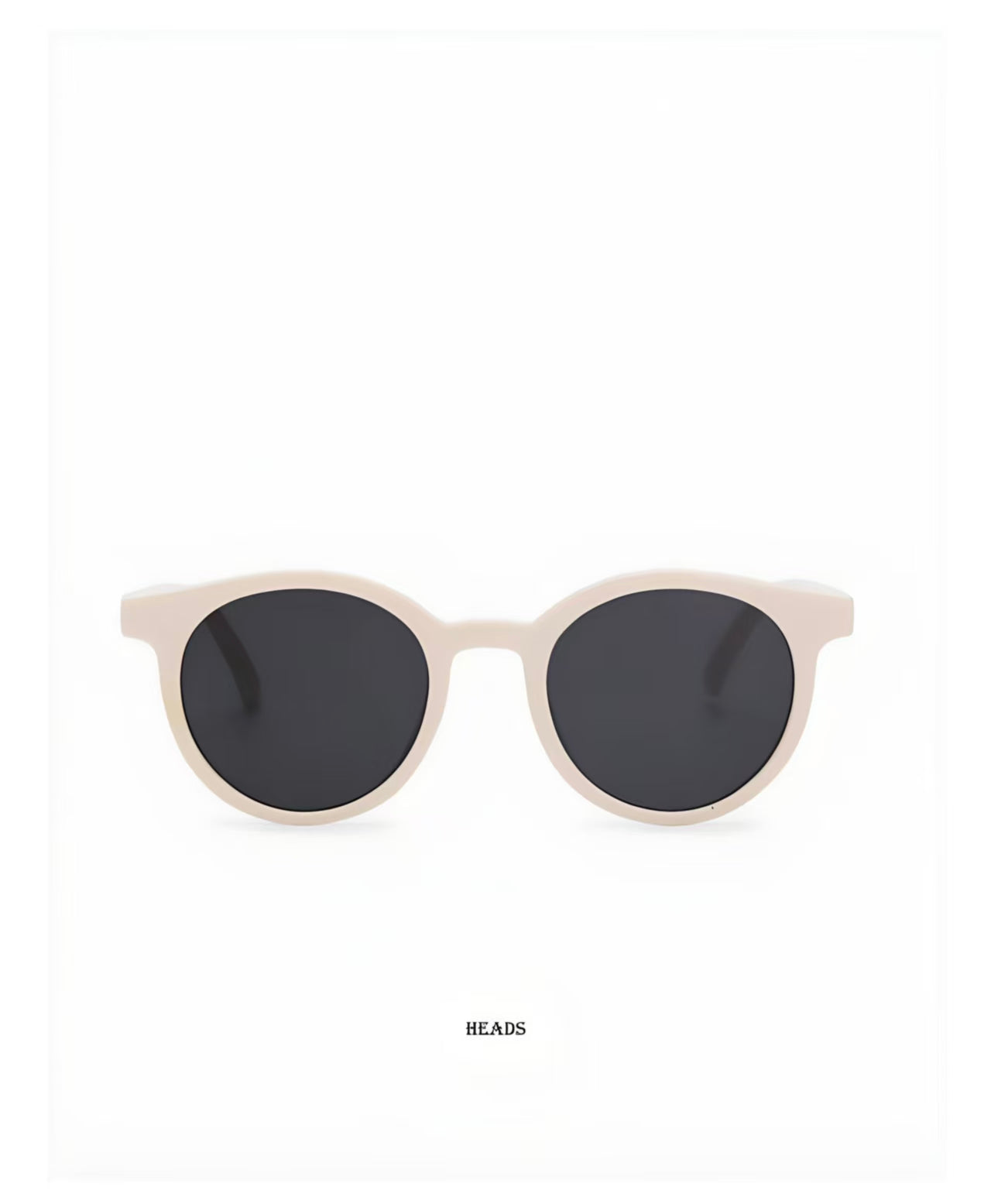 Women’s Ivory full-rim oval sunglasses, front and three-quarter views