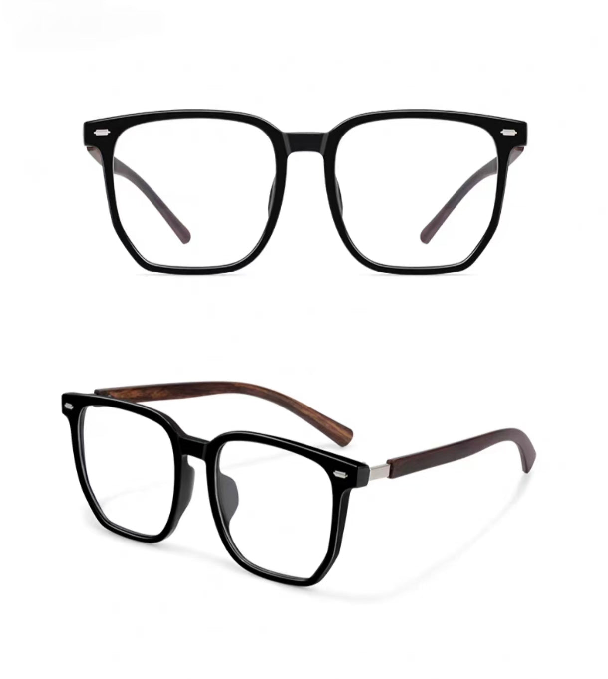 Men's Oversized TR90 Full-Rim Glasses