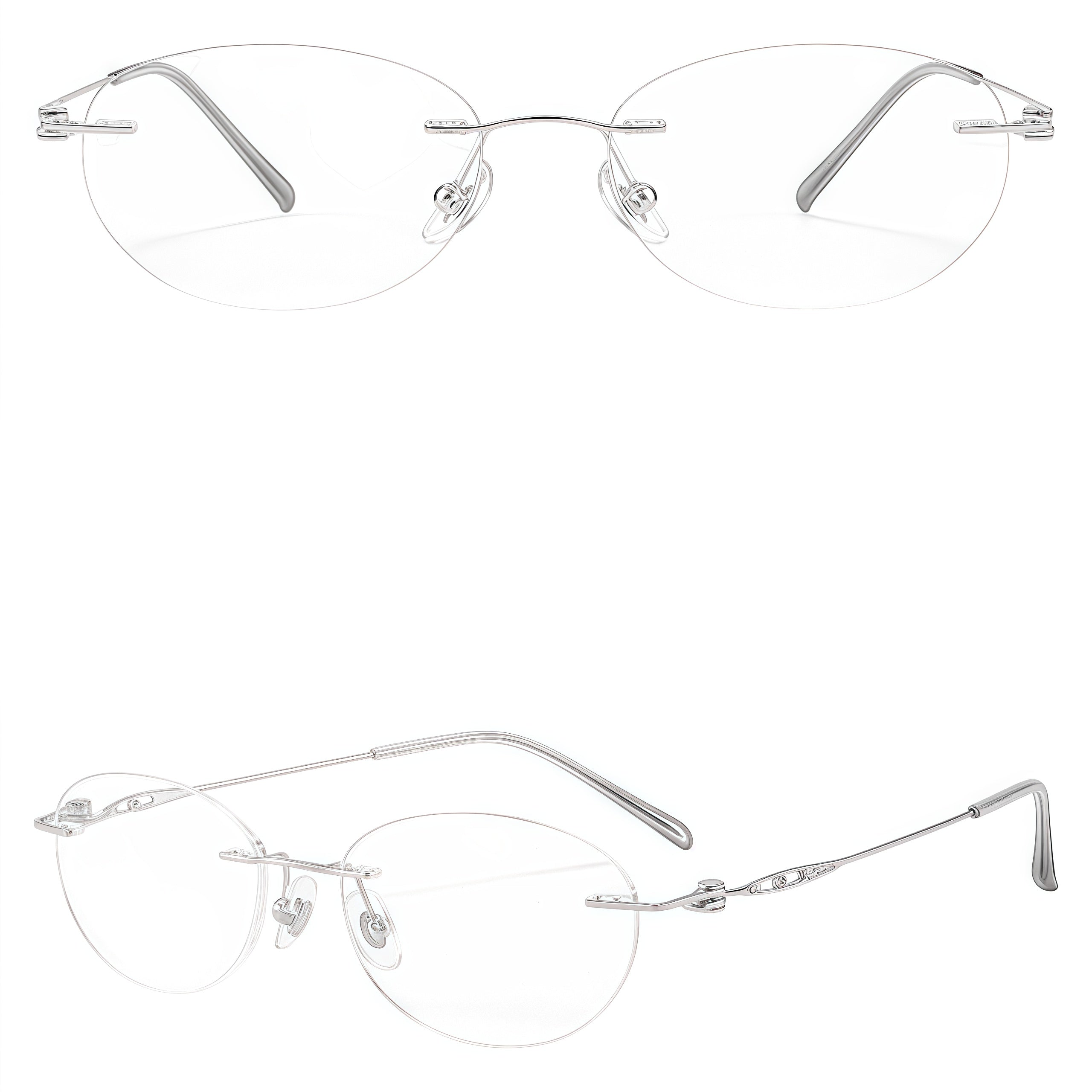 Fashion Forward Versatile Rimless Eyeglasses