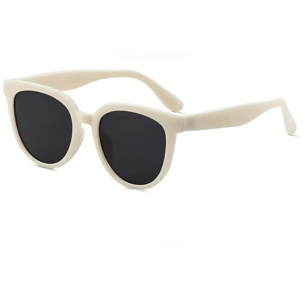 Women’s Ivory full-rim oversized cat-eye sunglasses, 45-degree product view