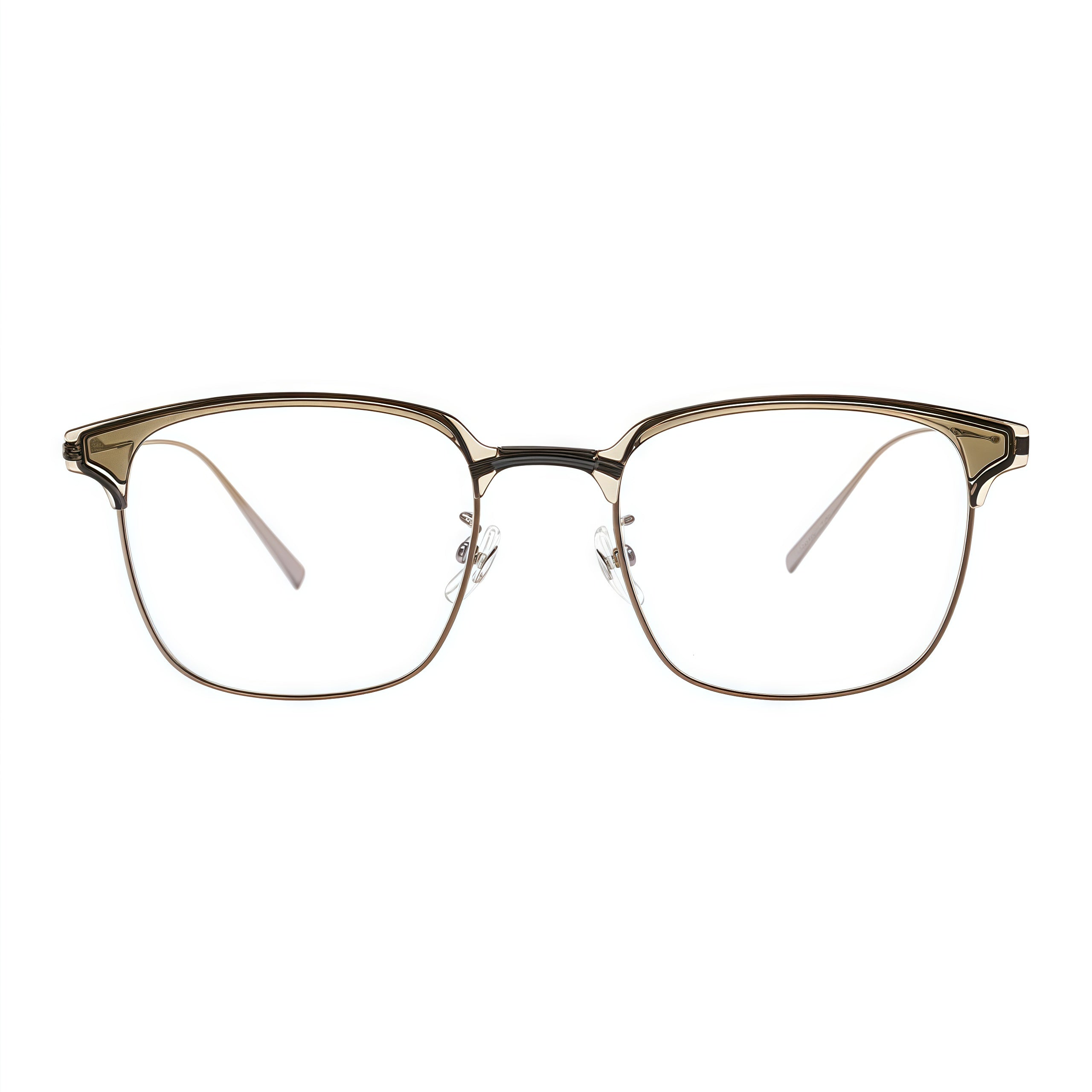 Classic Avant-Garde Semi-Rimmed Eyeglasses