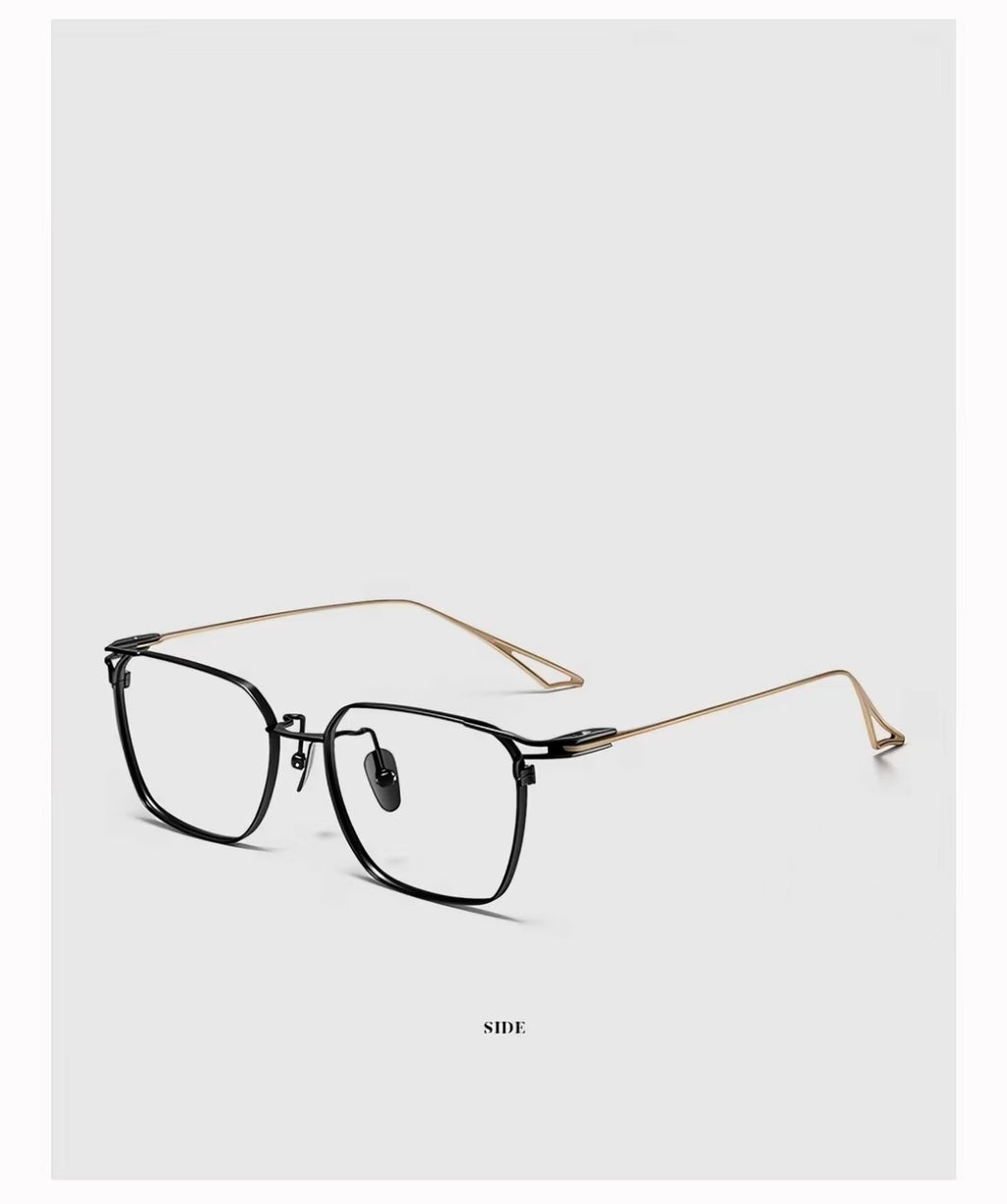 Men's Oversized Ultra-Light Pure Titanium Full-Rim Glasses