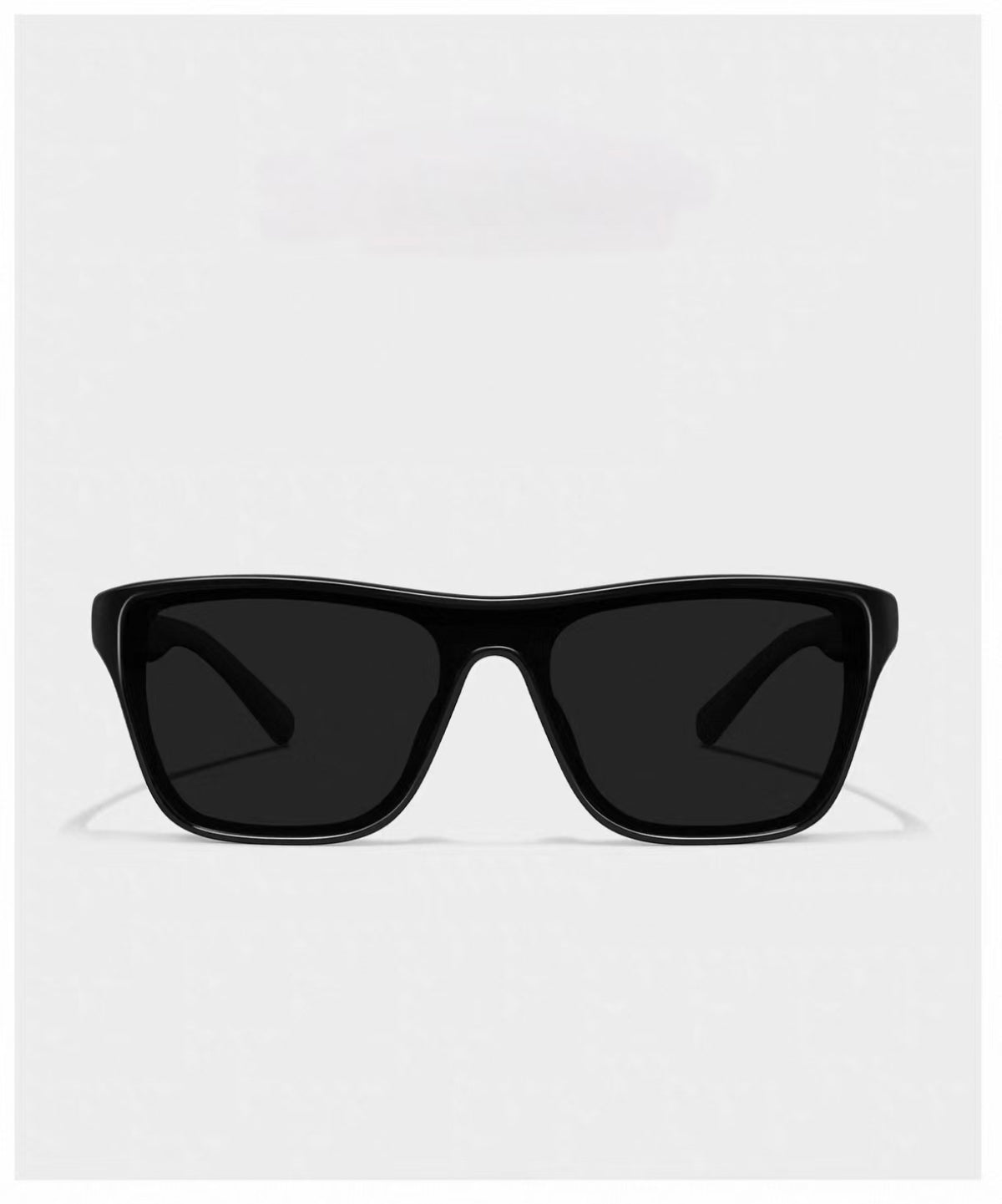 Black women's tr90 one-piece shield sunglasses, product views