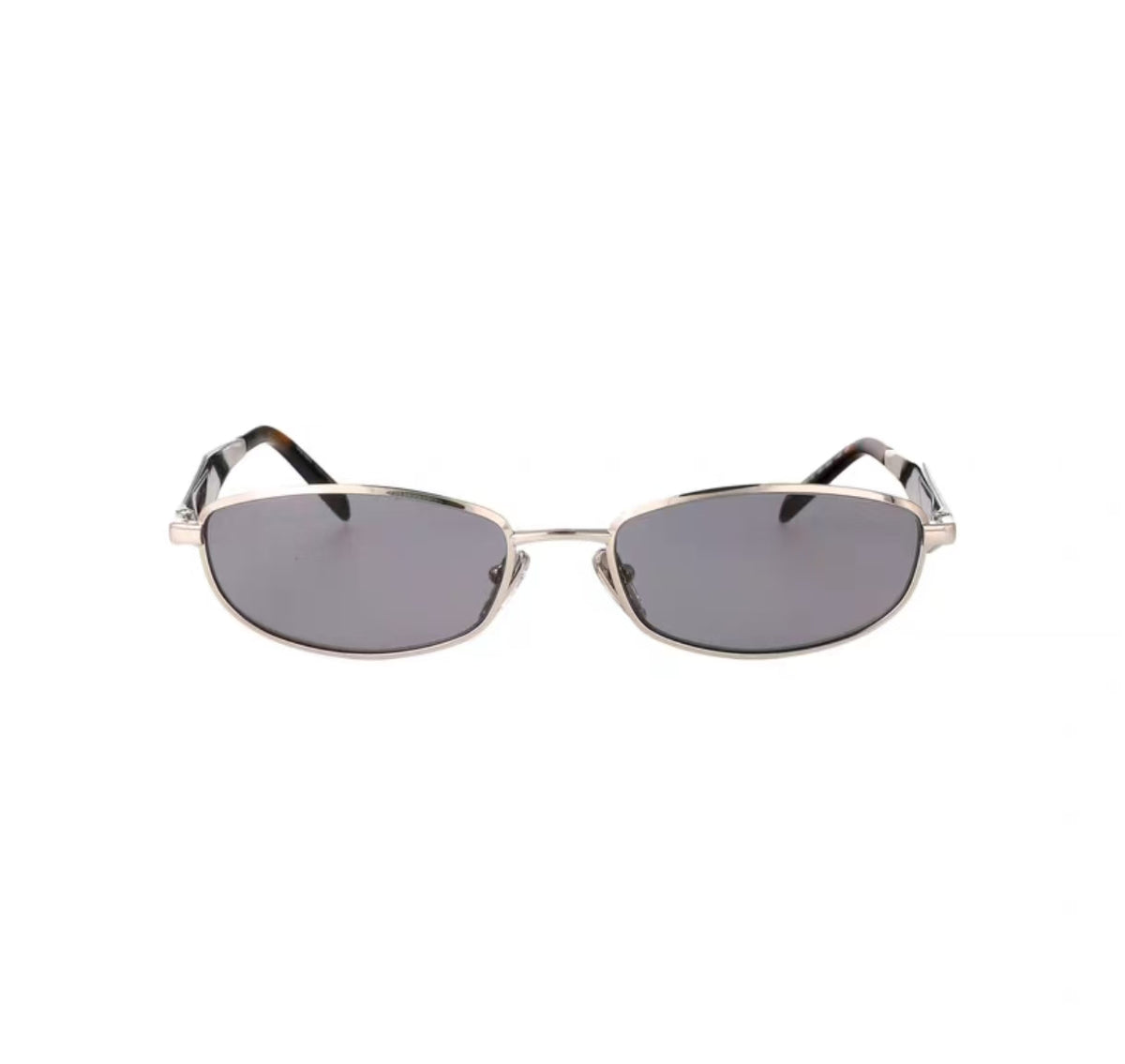 women metal geometric sunglasses, front view
