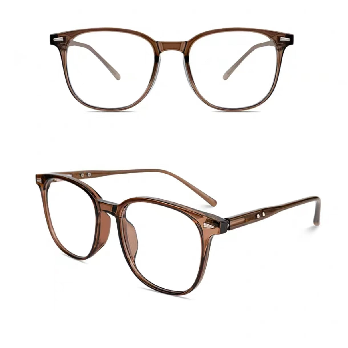Oversized Square Frame Prescription Ready Glasses