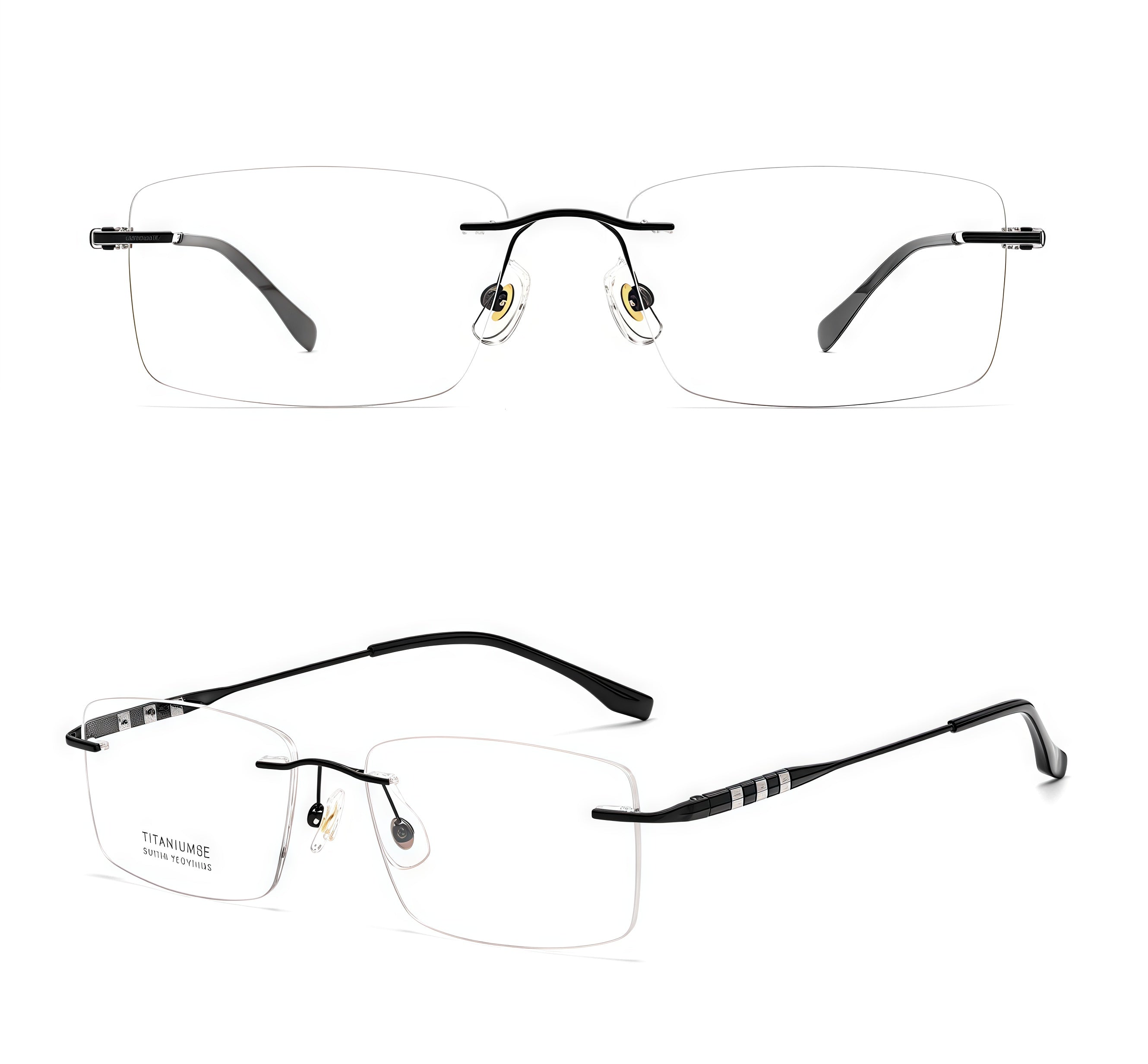 Intellectual Professional Rimless Glasses