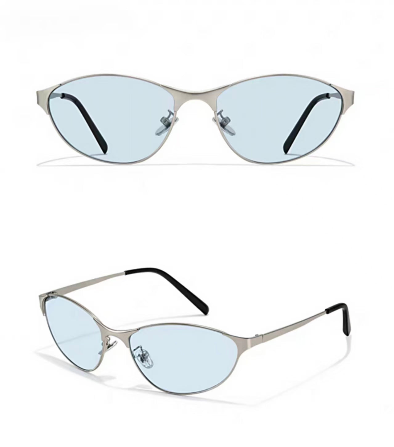 Y2K Vintage Women’s Luxury Metal Cat Eye Sunglasses