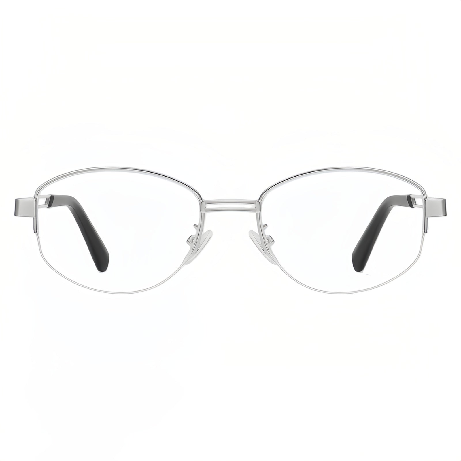 Modern Stylish Oval Semi-Rimmed Eyeglasses