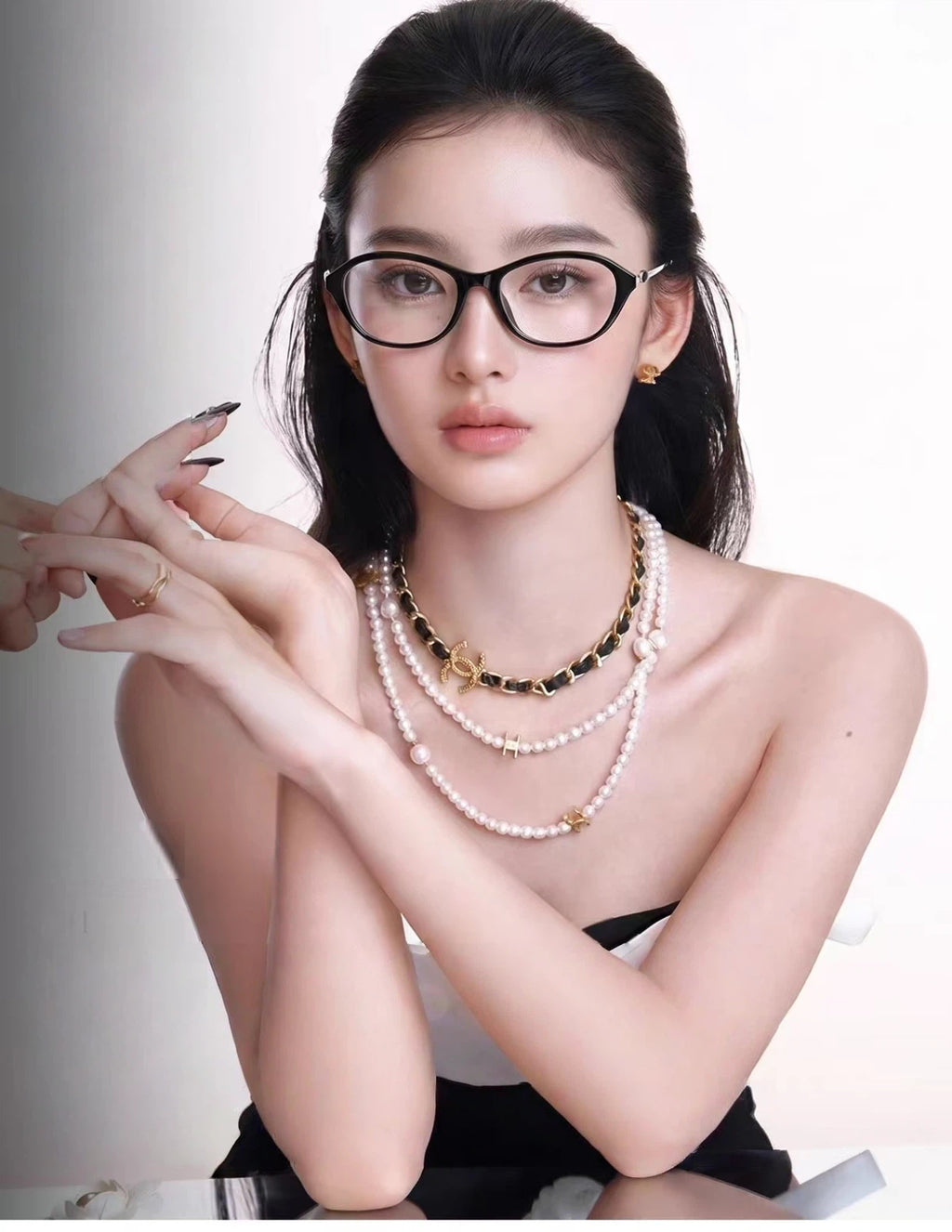 Women’s Ultra-Light Retro Black Cat Eye Anti-Blue Light Prescription Glasses
