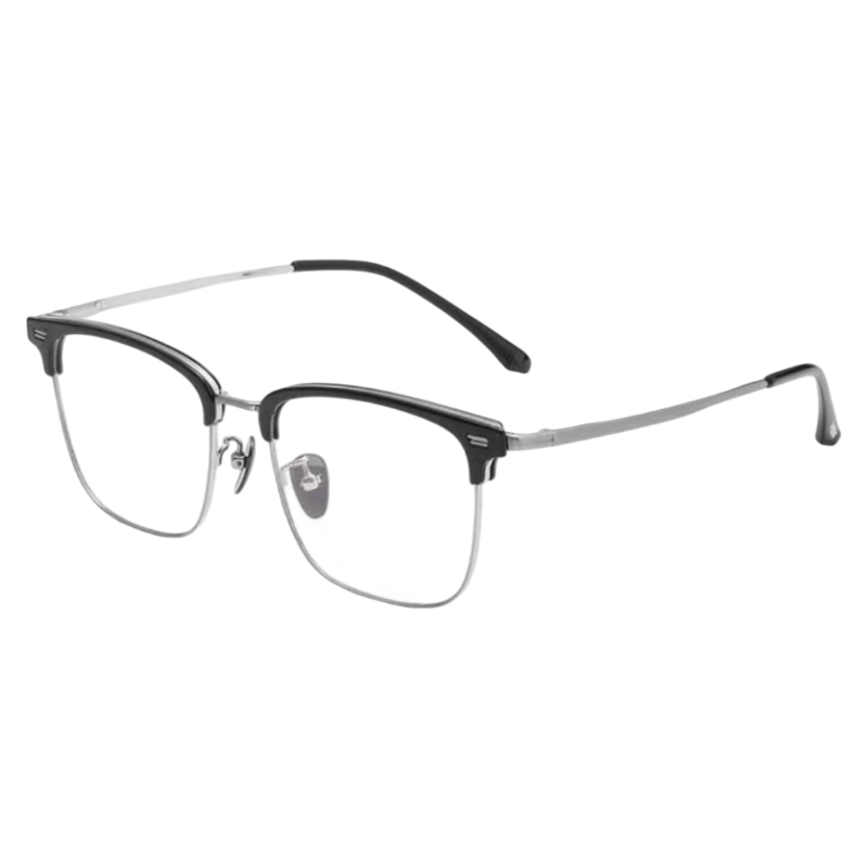 Minimalist Personalized Semi-Rimmed Eyeglasses