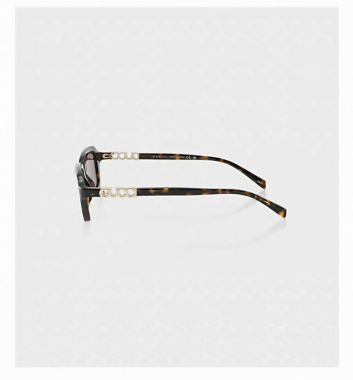 Brown side product view of Gucci Luxury Women’s Trendy Comfortable Versatile Sunglasses