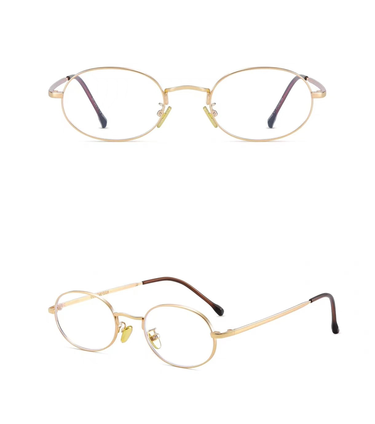 Unisex Ultra-Light Small Oval High Prescription Ready Glasses