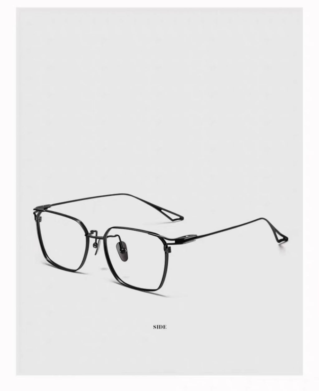 Men's Oversized Ultra-Light Pure Titanium Full-Rim Glasses