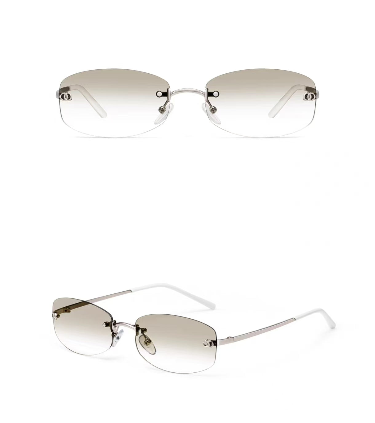 Vintage Y2K Women’s Rimless Sunglasses