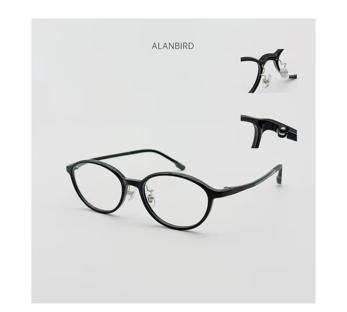Women's Small-Fit Ultra-Light Acetate Full-Rim Glasses