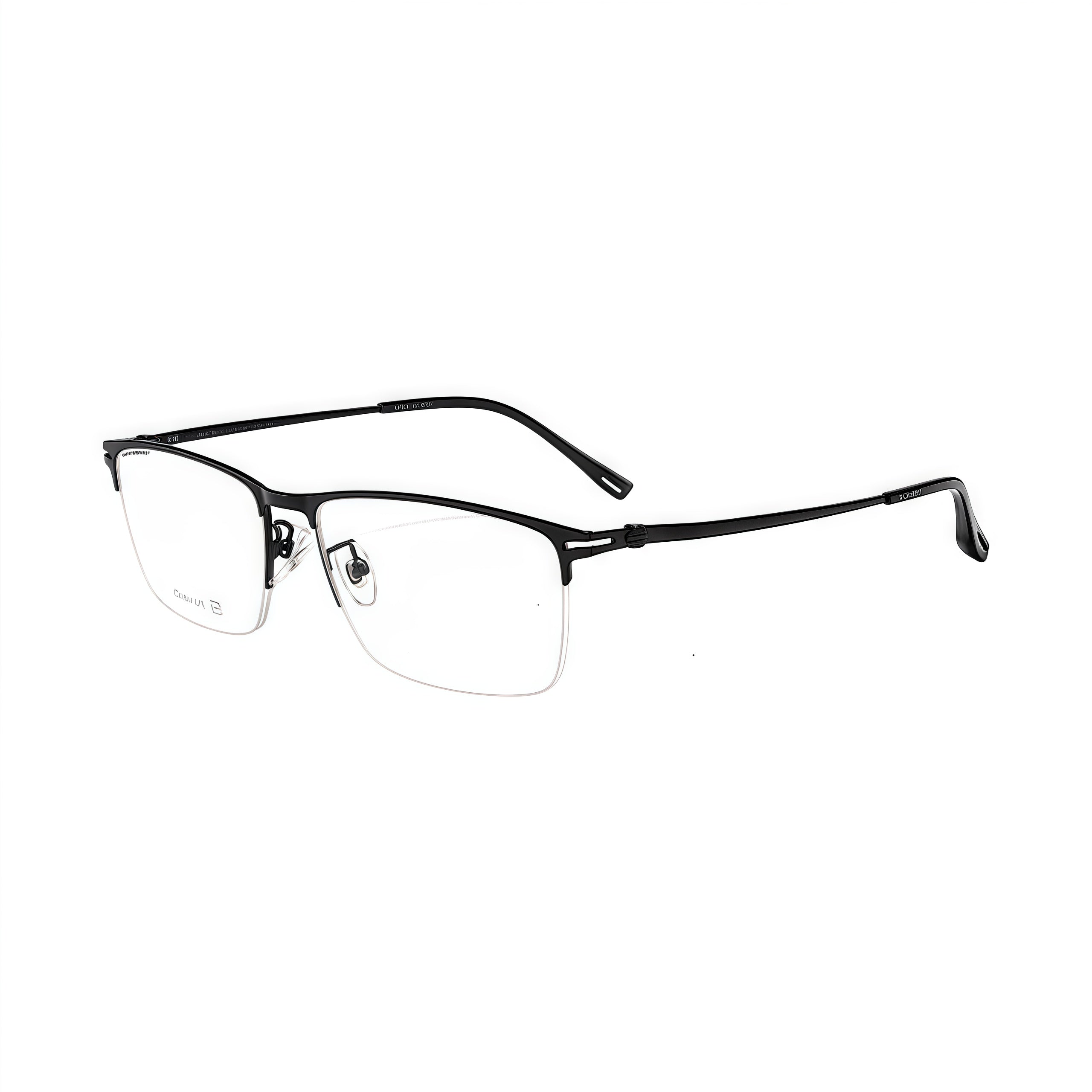 Sophisticated Elegant Semi-Rimmed Eyeglasses