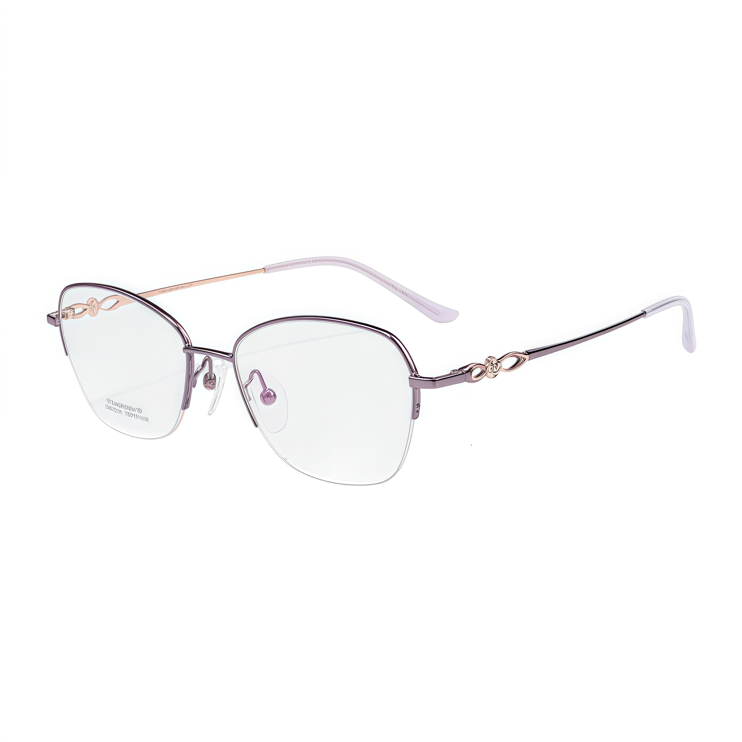Sophisticated Minimalist Semi-Rimmed Glasses