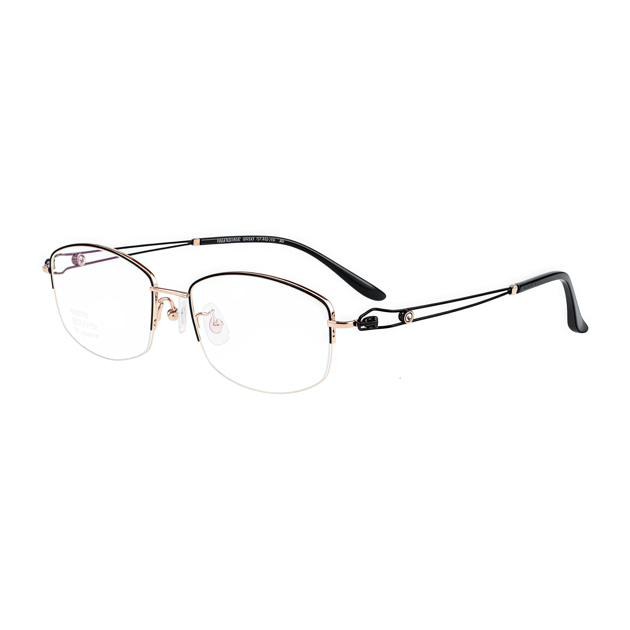 Elegant Lightweight Comfort Semi-Rimmed Glasses