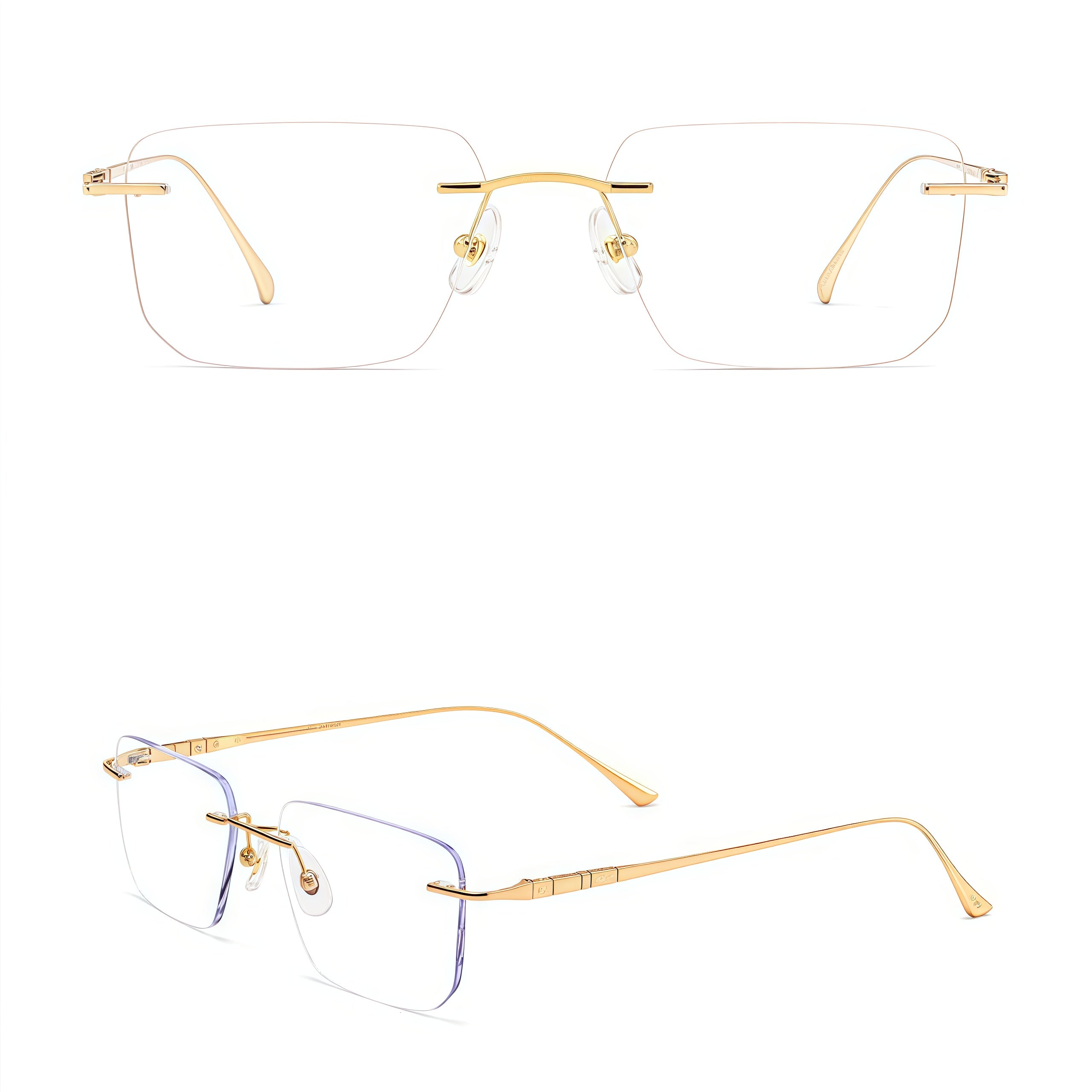 Refined Professional Elegant Rimless Eyeglasses