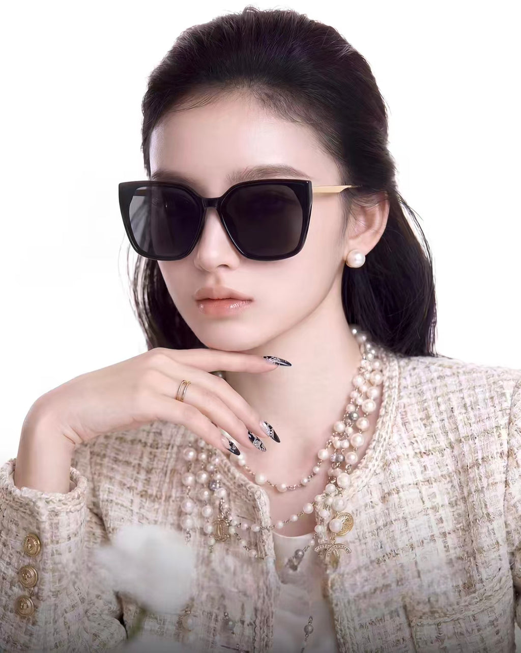 Vintage Trendy Women’s Oversized Square UV400 Sunglasses