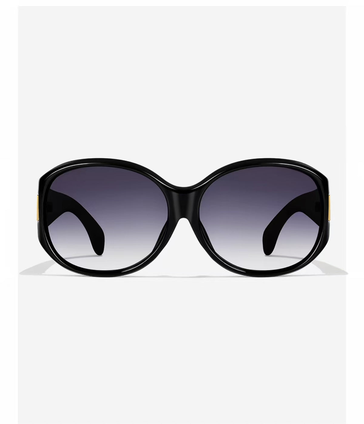 Purple Gradient full-rim oversized rounded-square polycarbonate sunglasses, front view