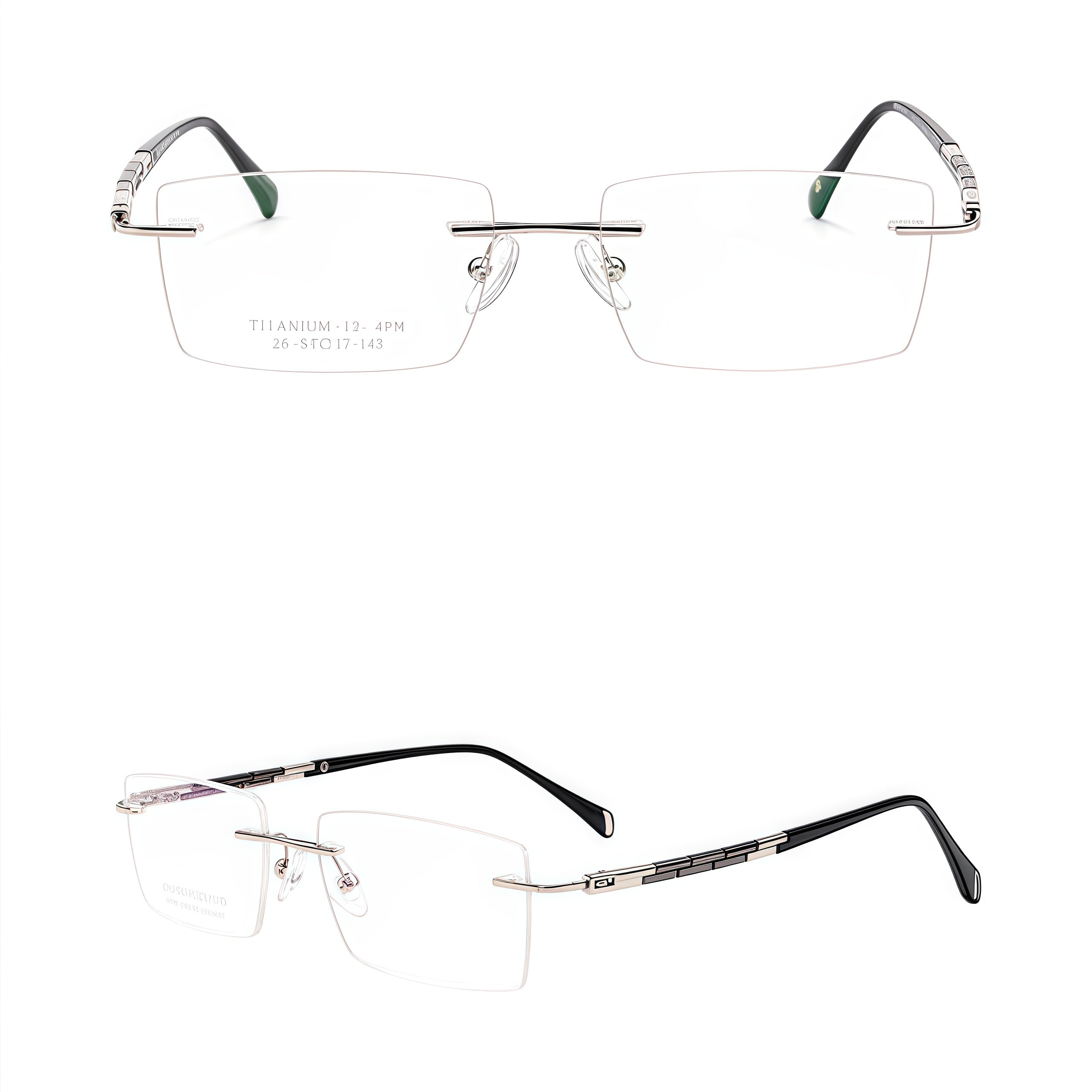 Premium Professional Minimalist Rimless Eyeglasses