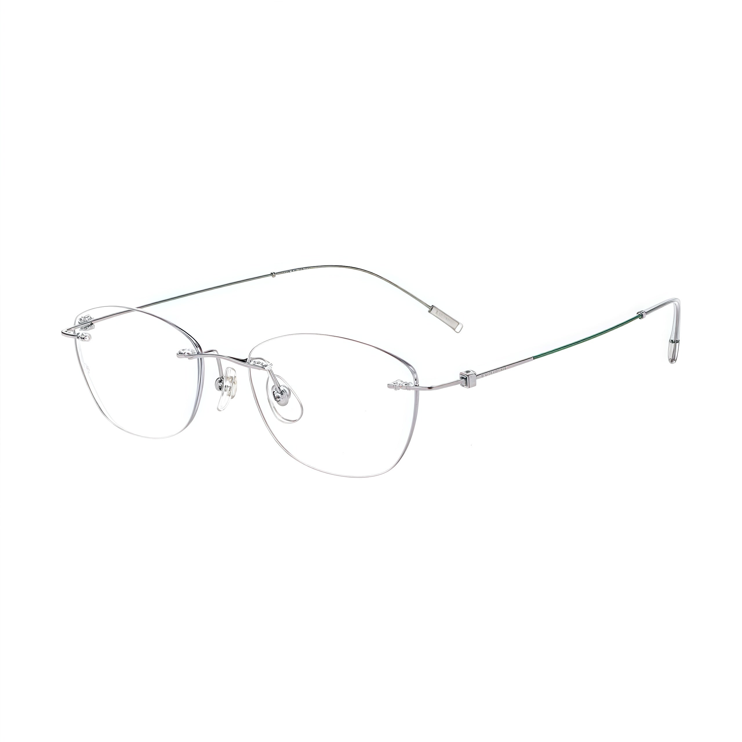 Women's Artistic Titanium Rimless Glasses