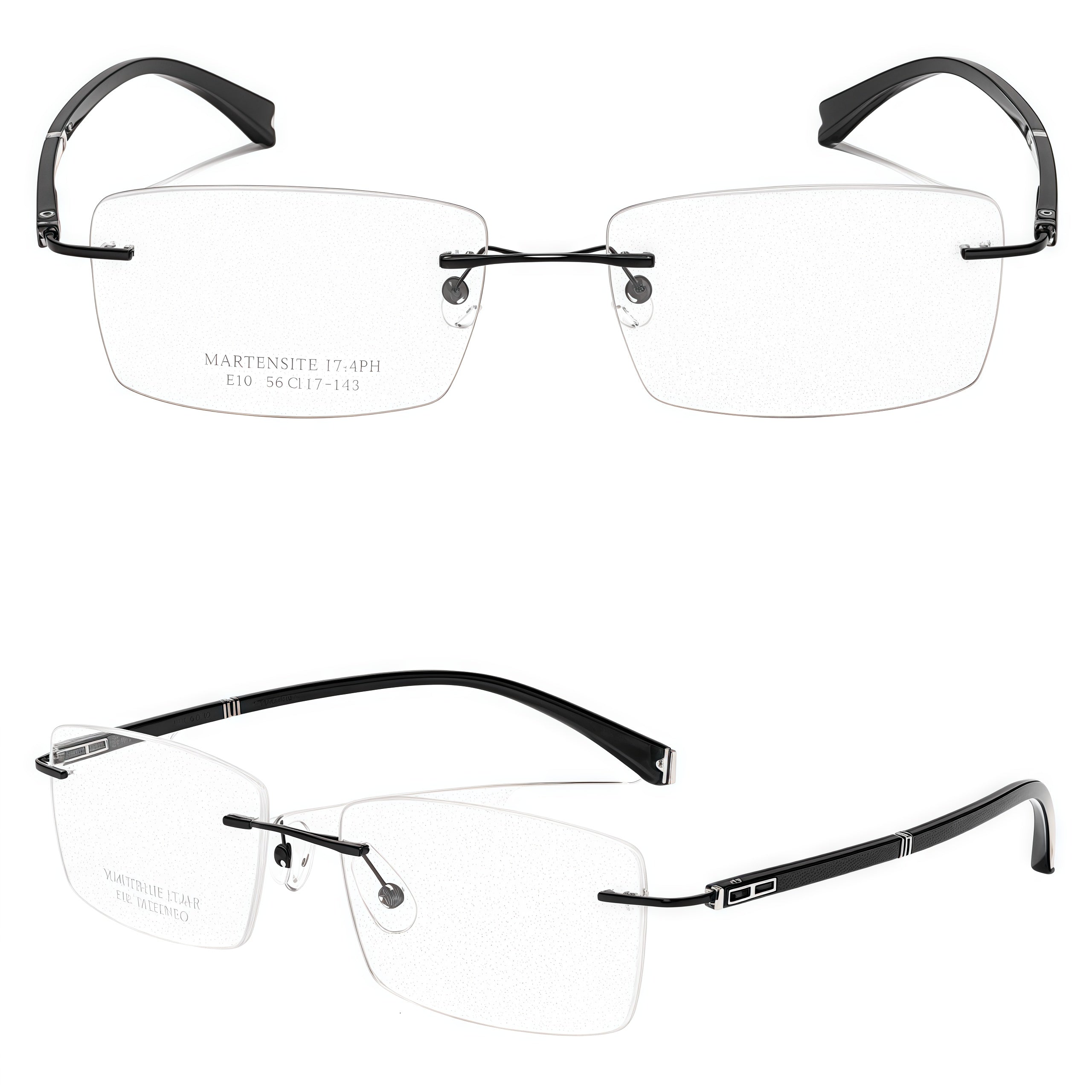 Sophisticated Minimalist Rimless Glasses