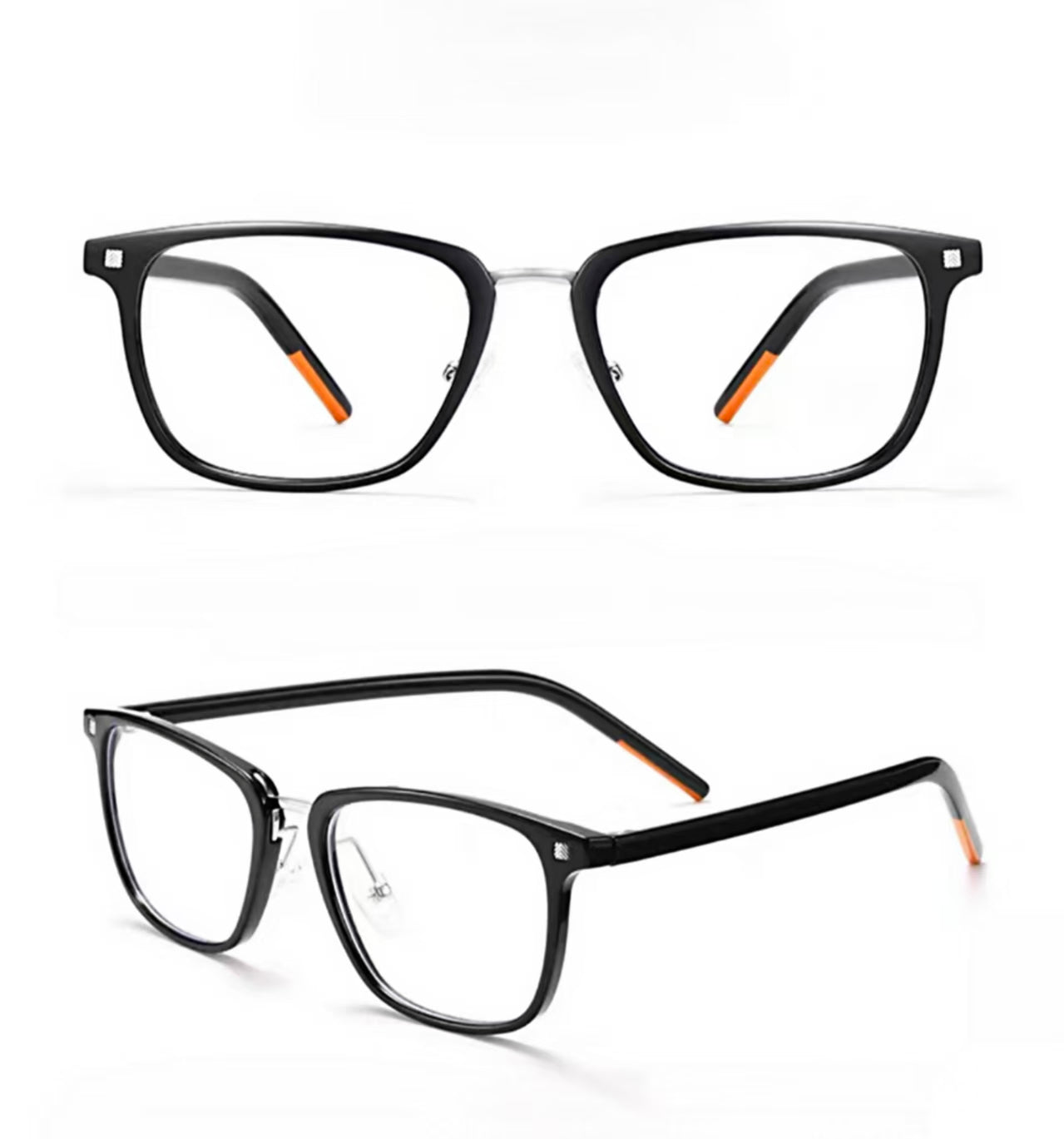 Unisex Ultra-Light Acetate Full-Rim Glasses