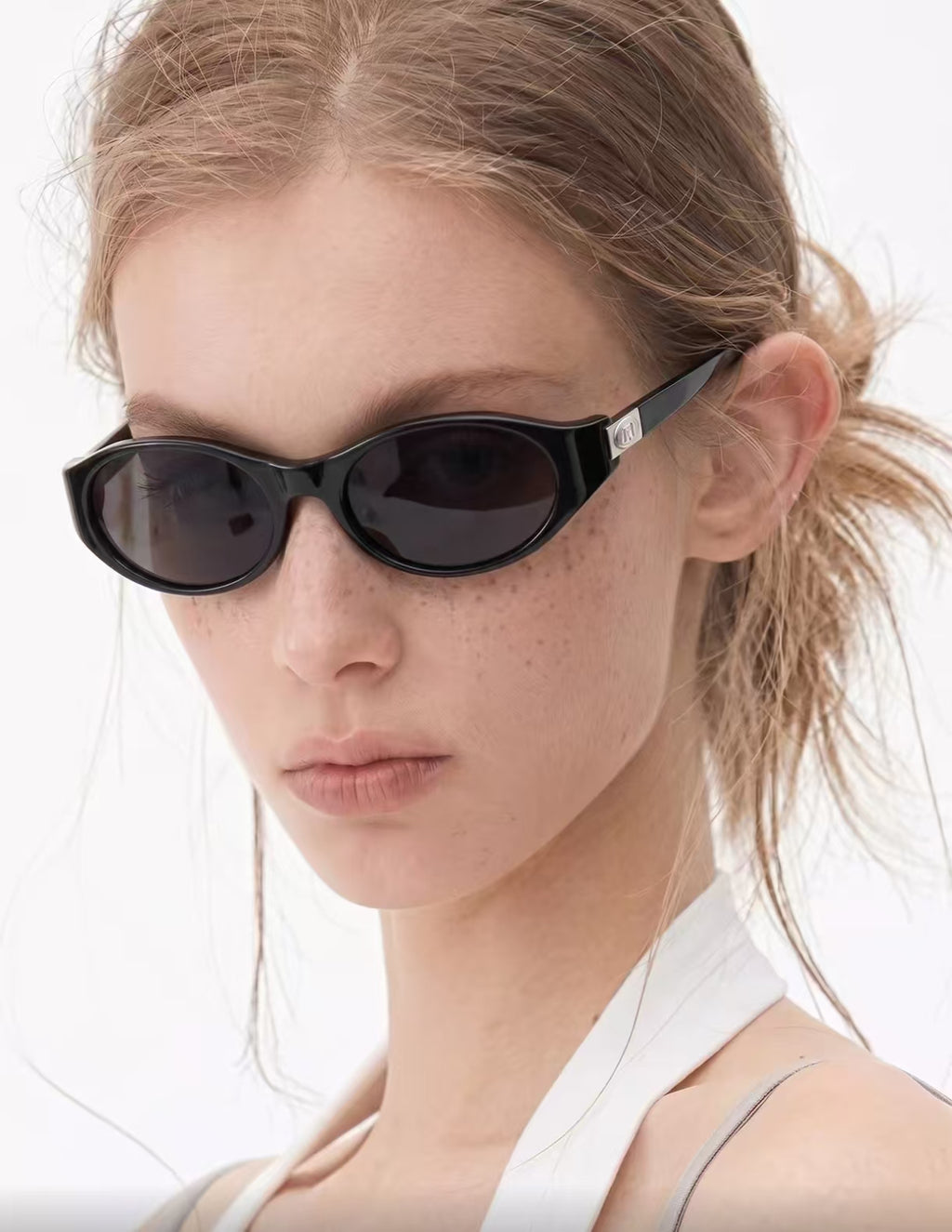 Vintage Cyberpunk Women’s Oval Cat Eye Sunglasses