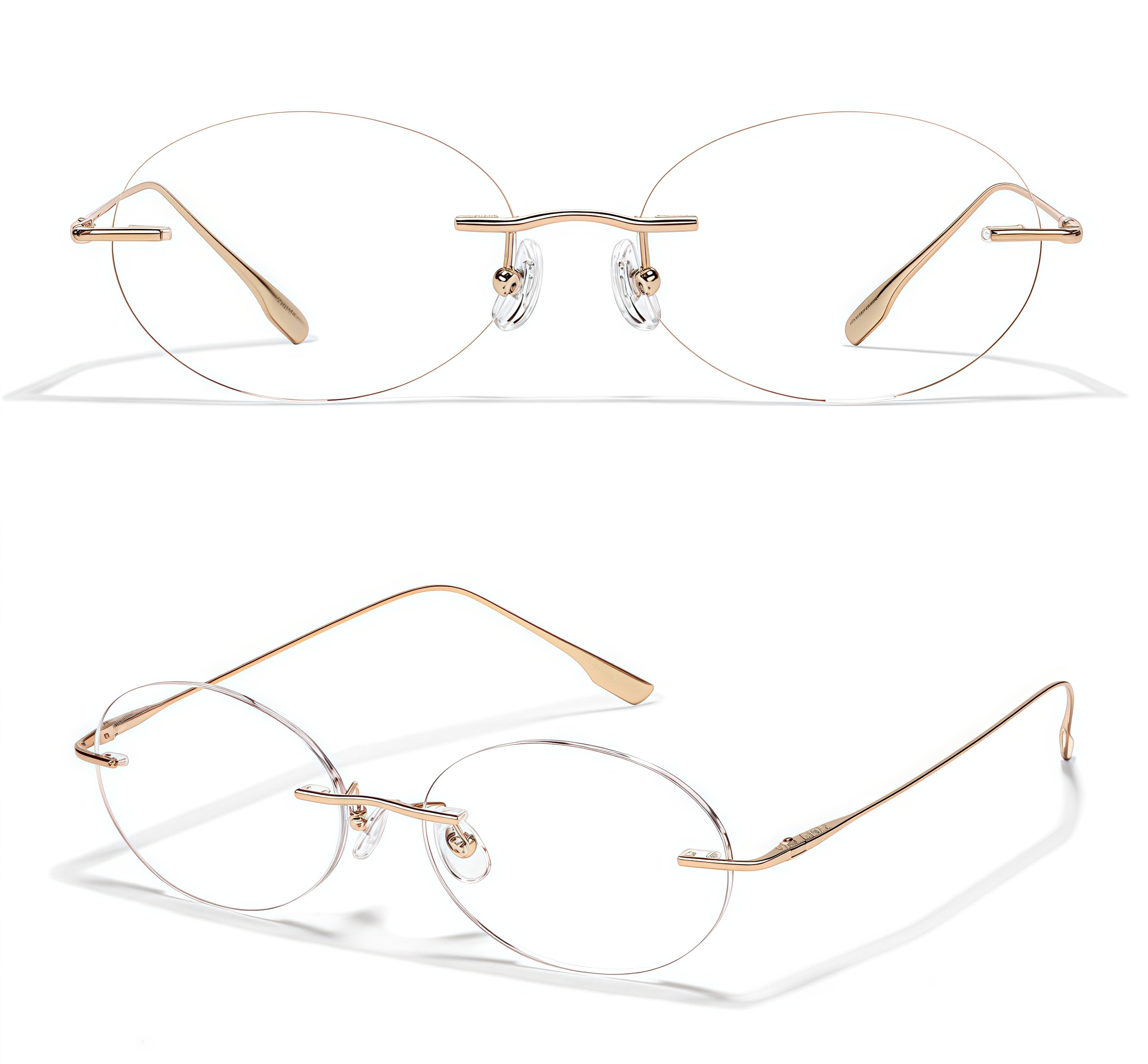 Chic Minimalist Rimless Glasses