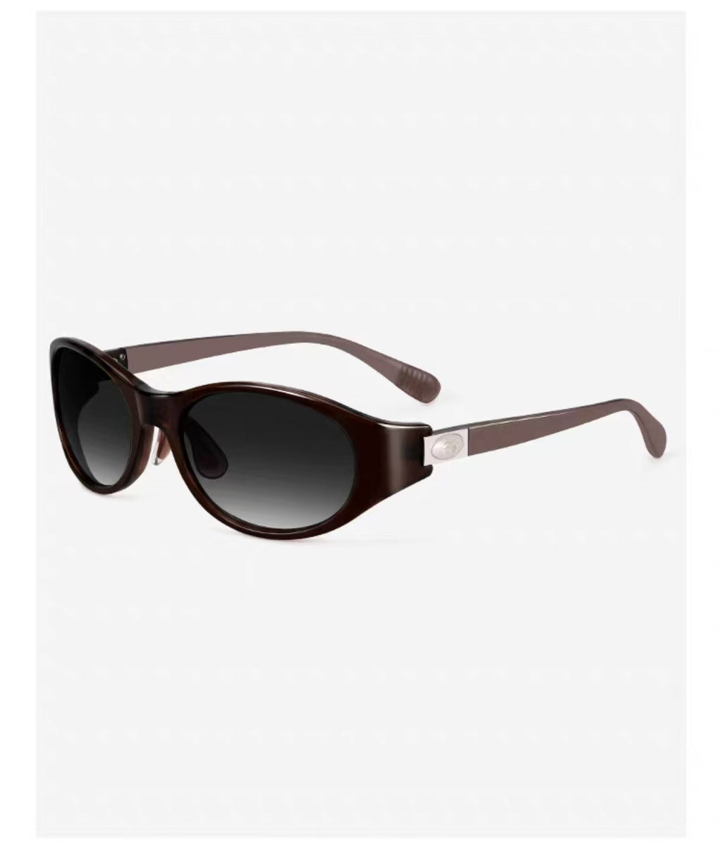 Vintage Cyberpunk Women’s Oval Cat Eye Sunglasses
