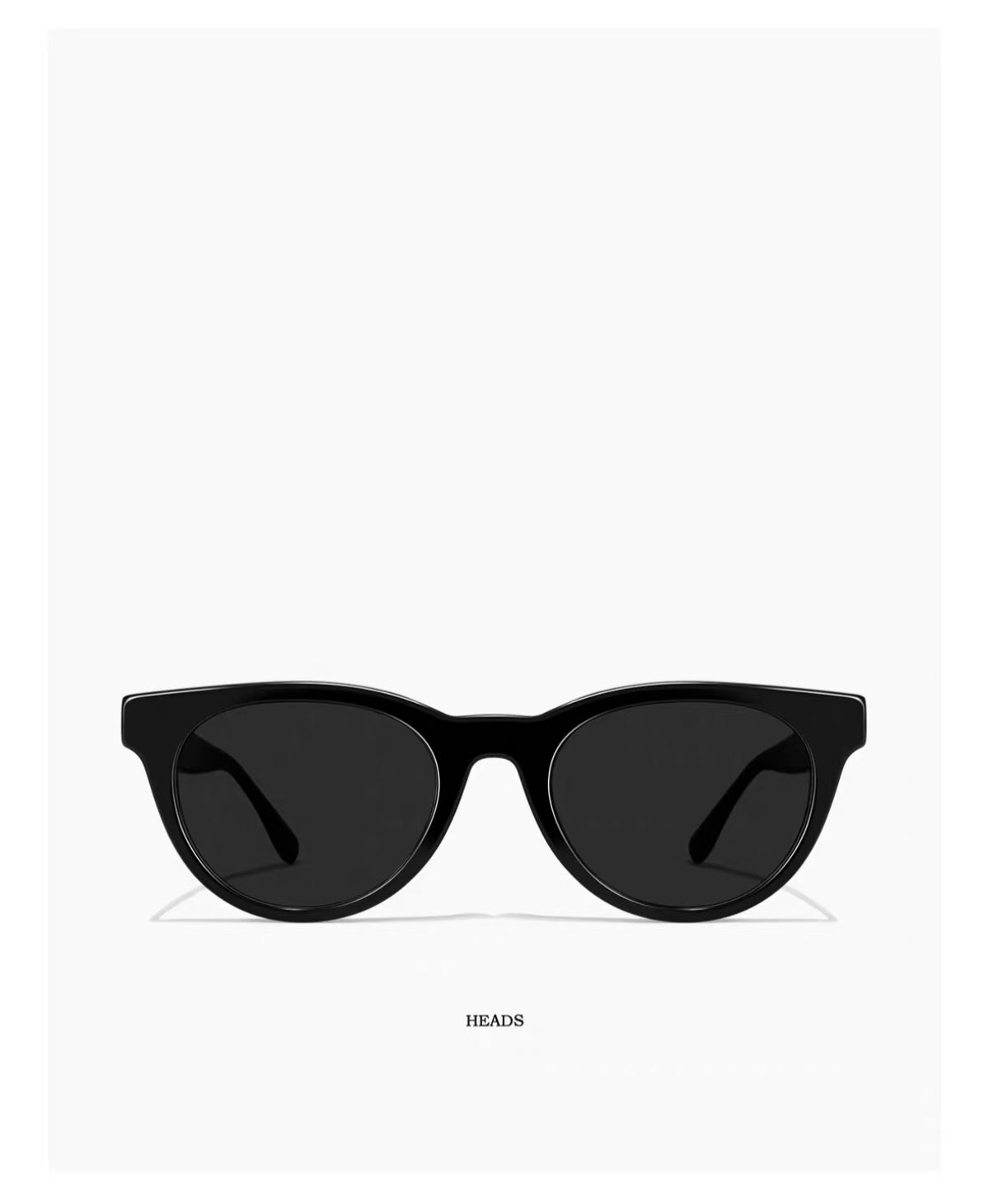 Black front product view of Summer Beach Women’s Luxury Acetate Nylon Cream UV400 Sunglasses
