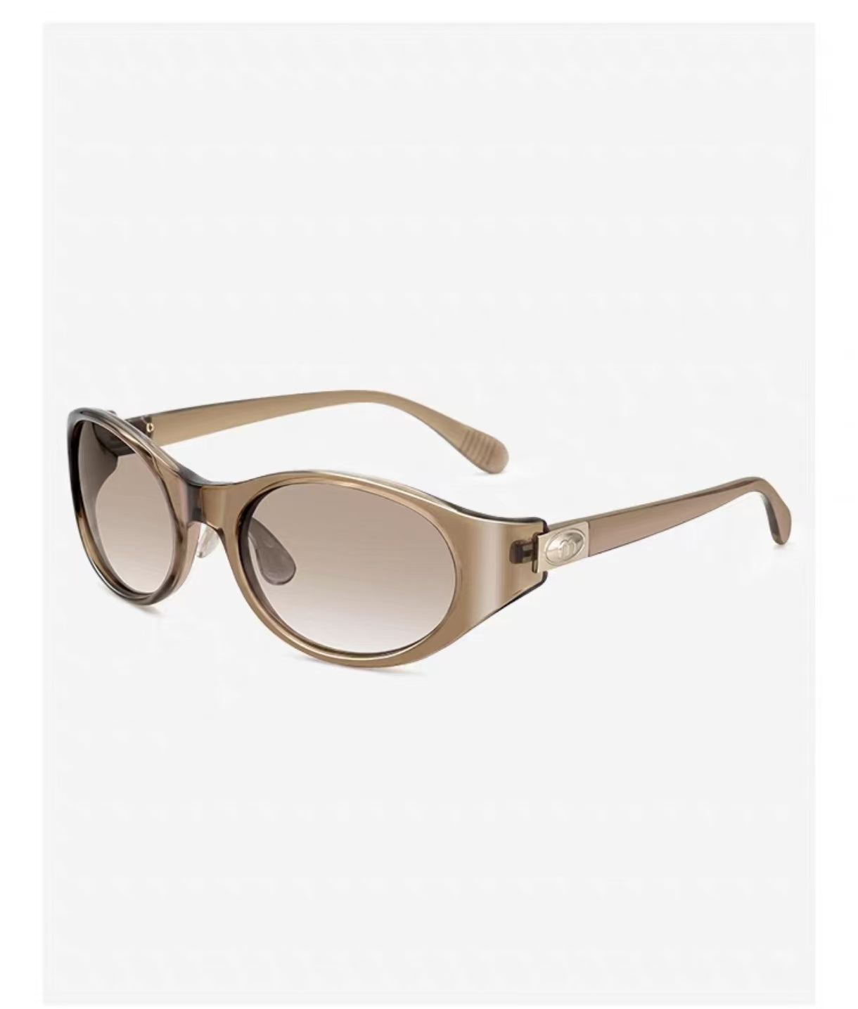 Vintage Cyberpunk Women’s Oval Cat Eye Sunglasses