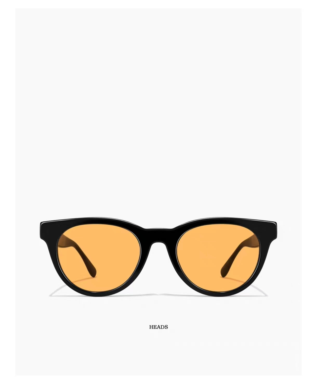Black & Orange front product view of Summer Beach Women’s Luxury Acetate Nylon Cream UV400 Sunglasses