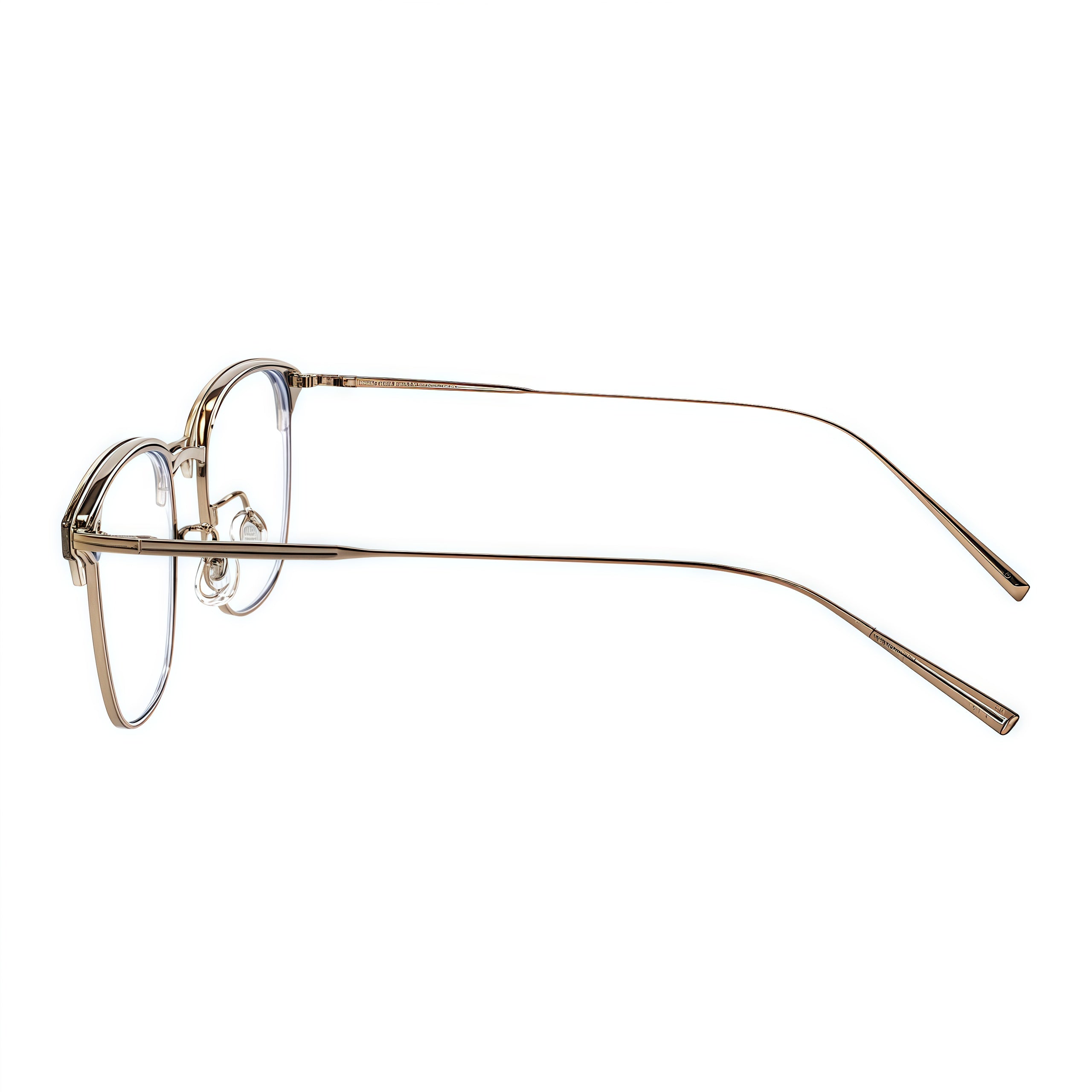 Classic Avant-Garde Semi-Rimmed Eyeglasses