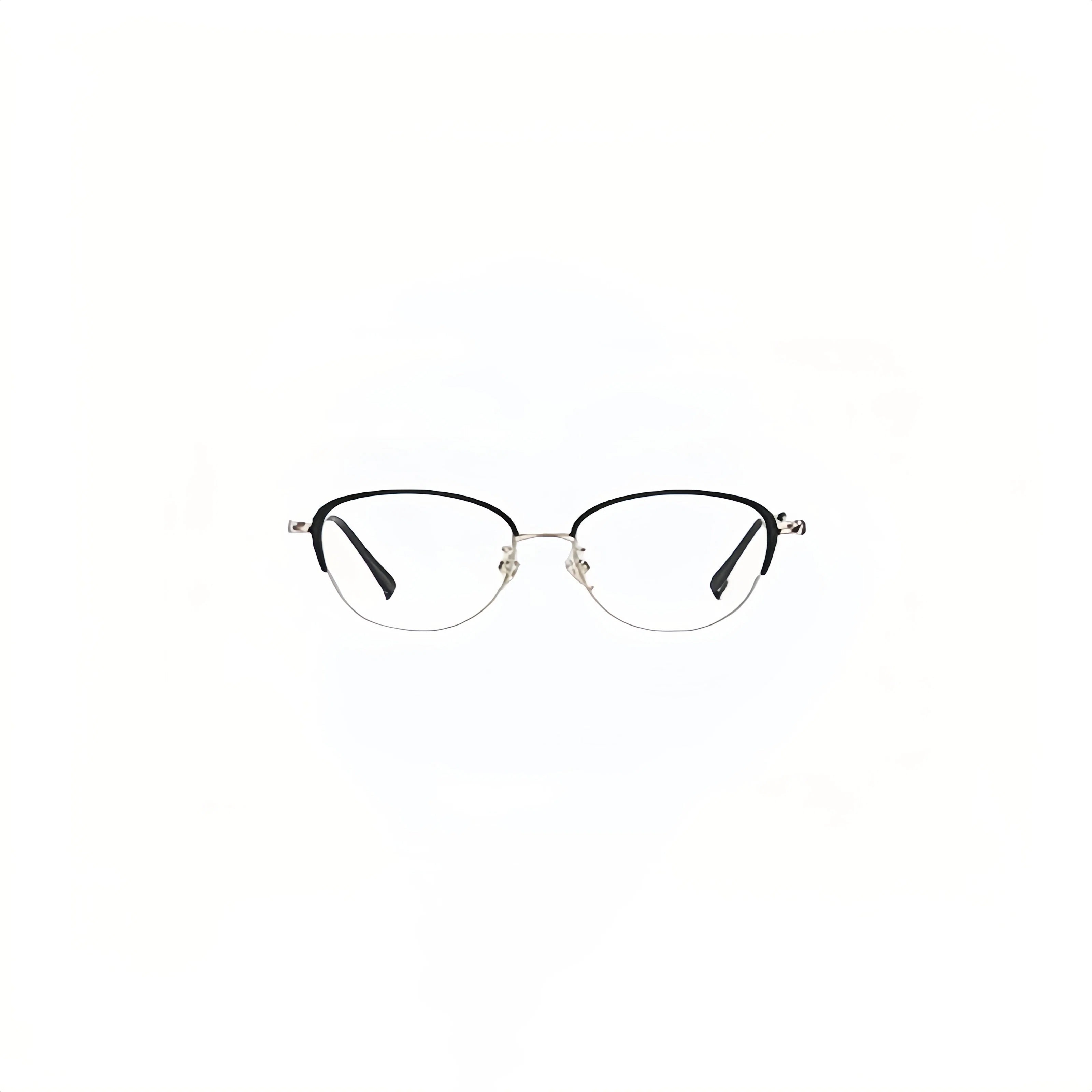 Unique Versatile Cat-Eye Semi-Rimmed Eyeglasses