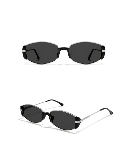 2026 Women’s Luxury Modern Vintage Narrow Metal Sunglasses