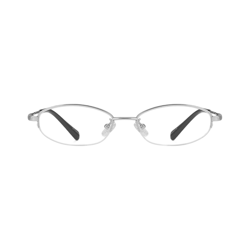 Vintage Chic Thin-Rimmed Semi-Rimmed Eyeglasses