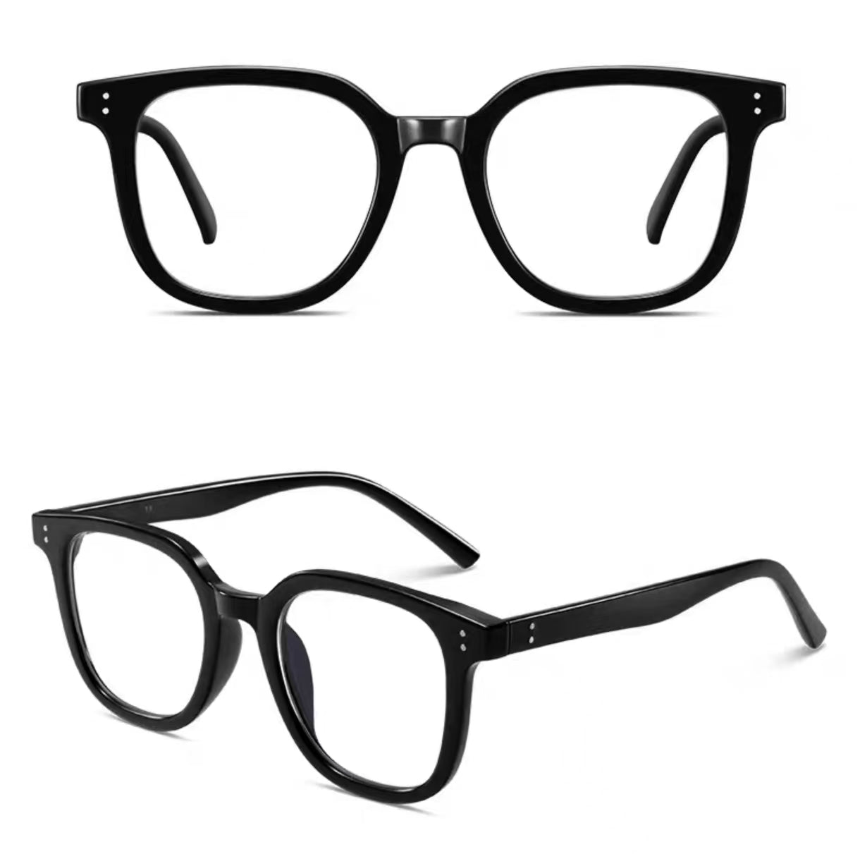 Unisex Black Frame Anti-Blue Light Prescription Ready Glasses