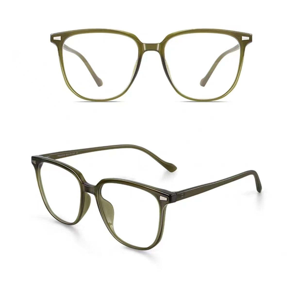Unisex Stylish Square Frame Prescription Ready Eyeglasses