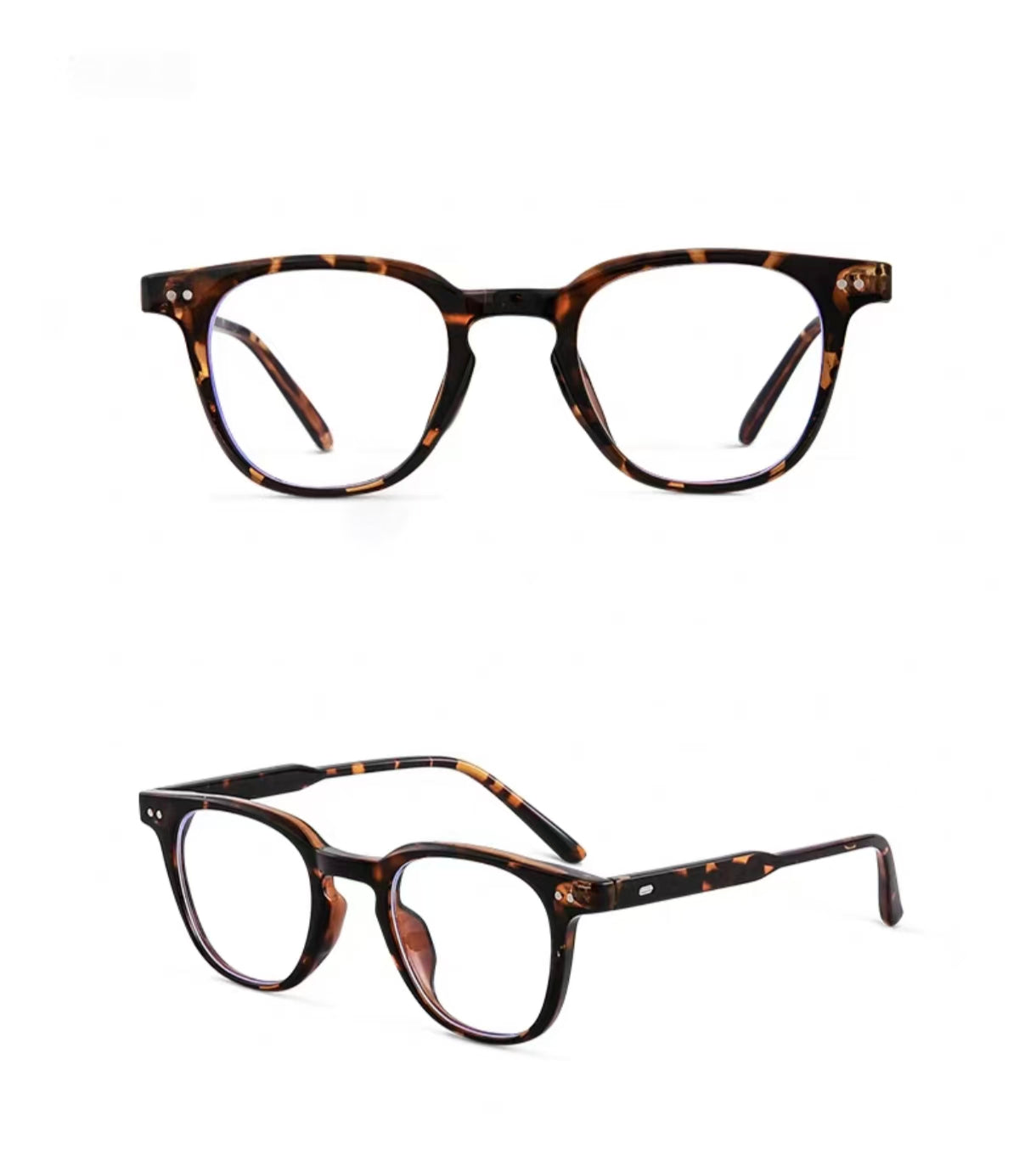 Men’s Black Frame Anti-Blue Light Prescription Ready Glasses