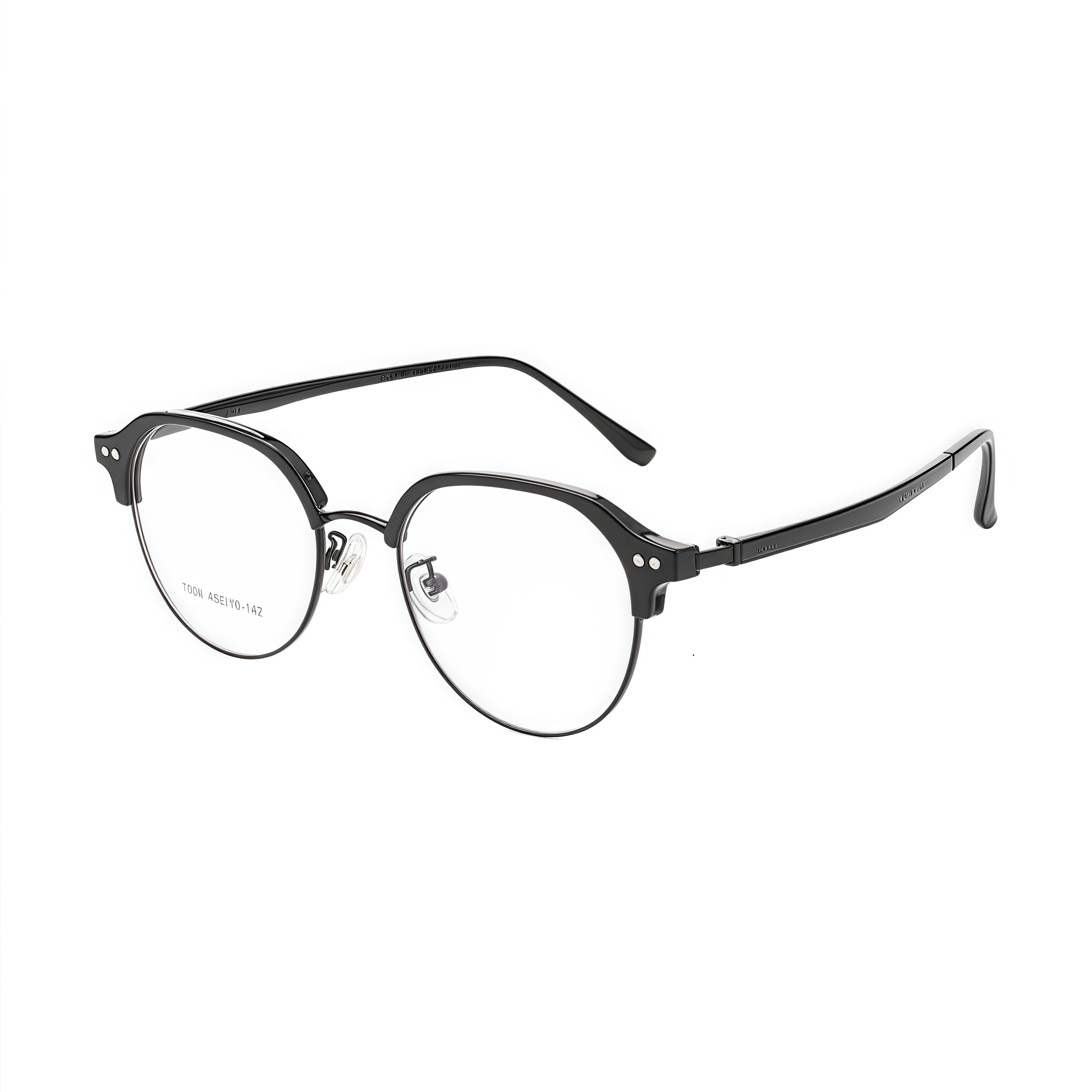 Intellectual Vintage Semi-Rimmed Eyeglasses