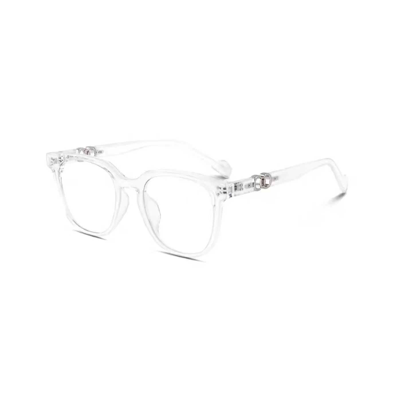 Crystal Clear eyeglass frame, 45-degree product view